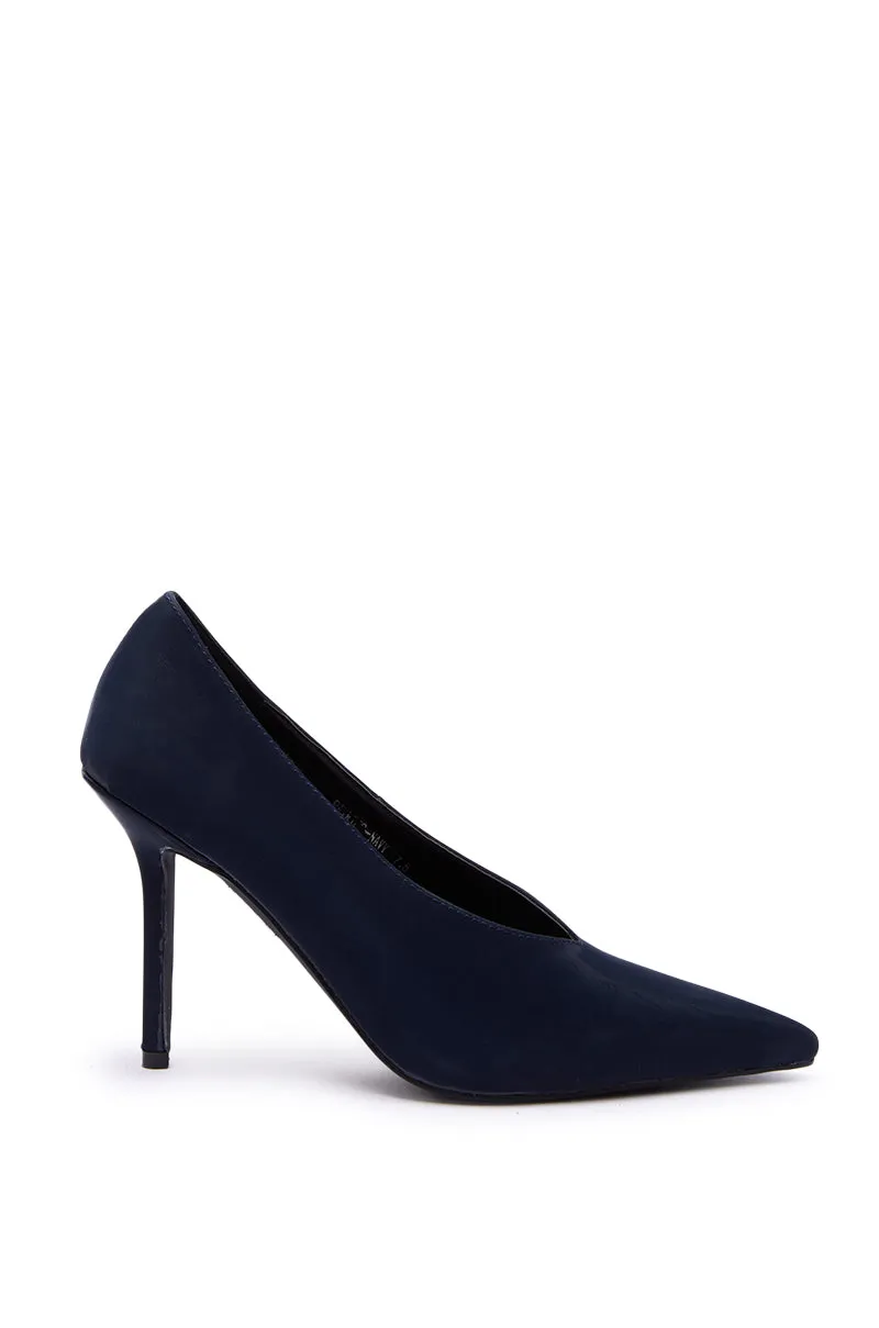 AZALEA WANG PATRICC NAVY LUXE MATERIALS PUMP sold by AKIRA product image thumbnail 5