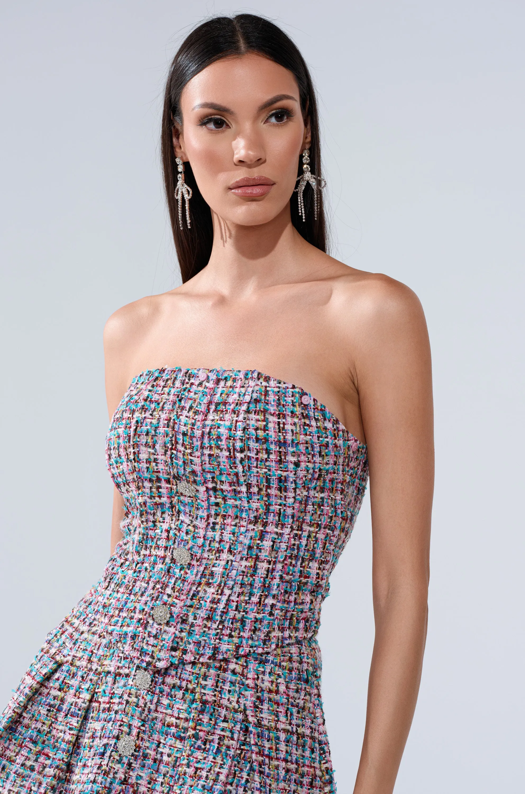 FUR TRIM TWEED CORSET sold by AKIRA product image thumbnail 5