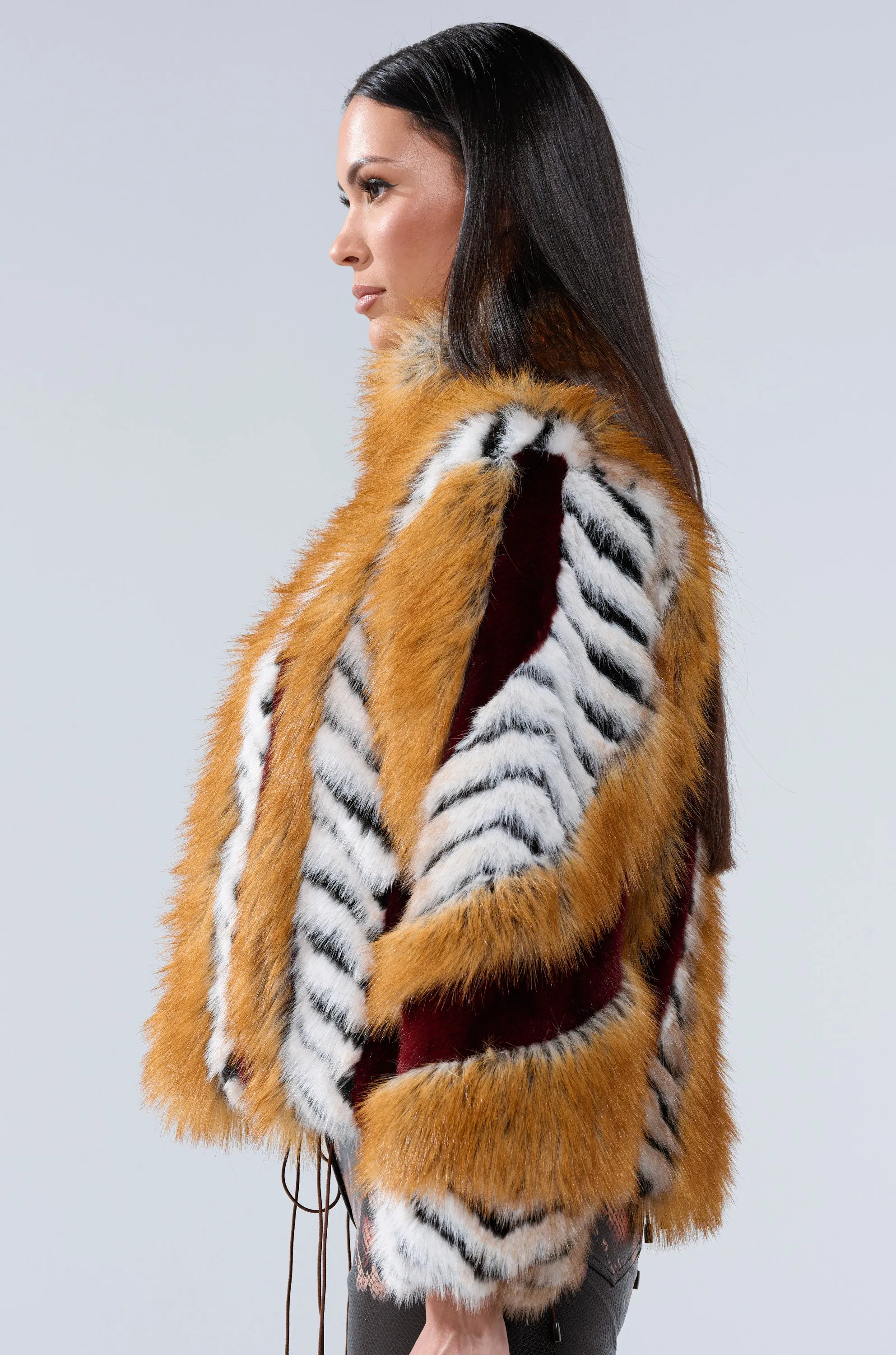 OLYMPIA PANELED FAUX FUR sold by AKIRA product image thumbnail 5