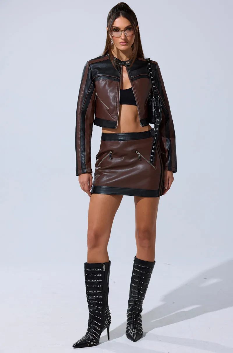 NO PICTURES PLEASE MINI SKIRT sold by AKIRA