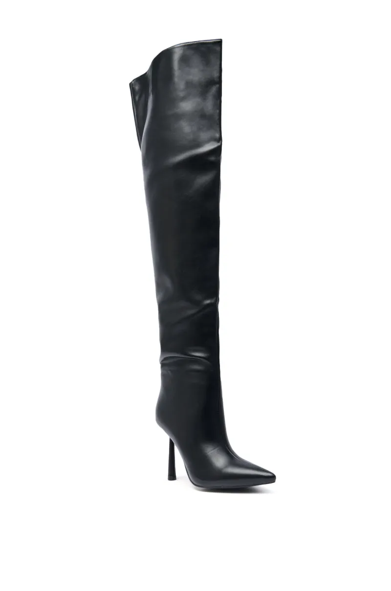 AZALEA WANG WYNNDY BLACK THIGH HIGH BOOT sold by AKIRA product image thumbnail 4