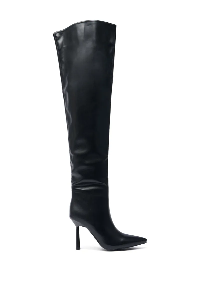 AZALEA WANG WYNNDY BLACK THIGH HIGH BOOT sold by AKIRA product image thumbnail 3