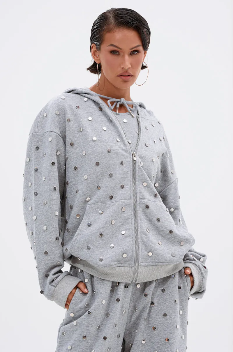 POPPING OFF ZIP UP SWEATSHIRT sold by AKIRA product image thumbnail 2