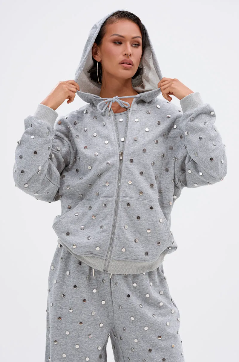 POPPING OFF ZIP UP SWEATSHIRT sold by AKIRA product image thumbnail 3