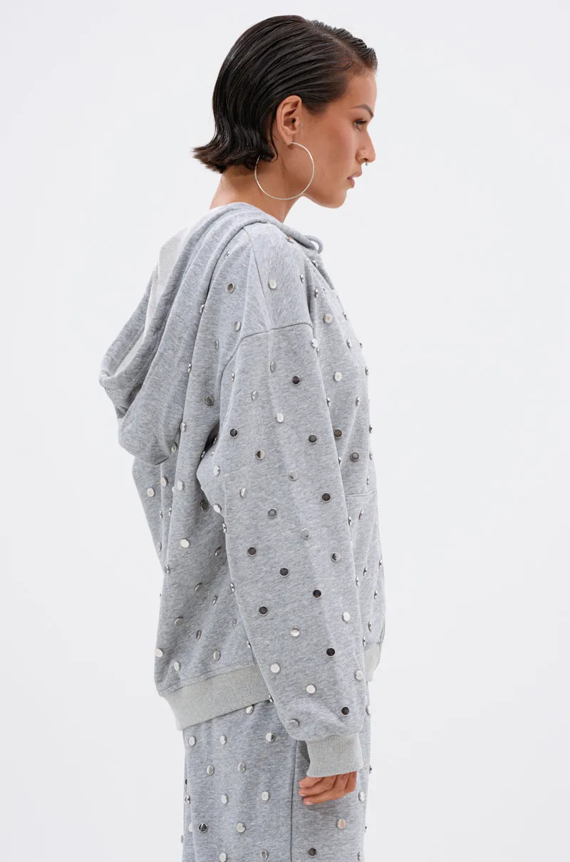 POPPING OFF ZIP UP SWEATSHIRT sold by AKIRA product image thumbnail 4