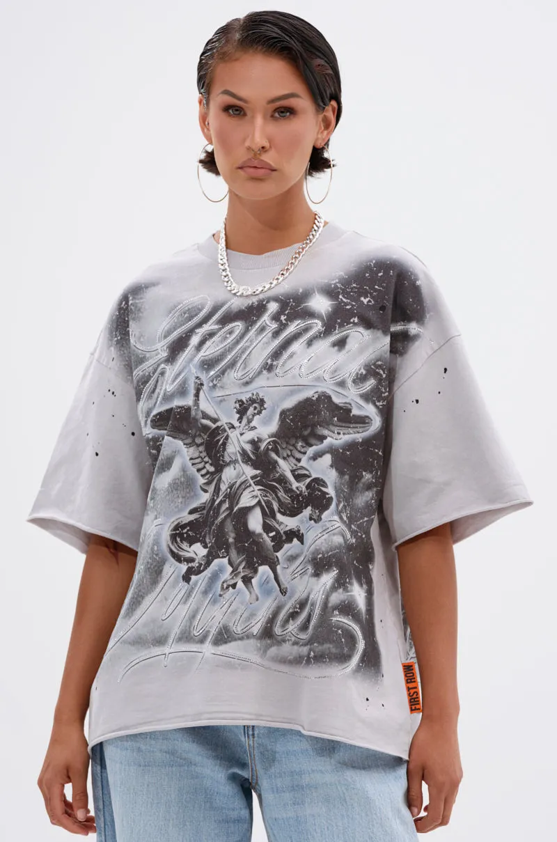 BOUNCE BACK OVERSIZED TEE sold by AKIRA