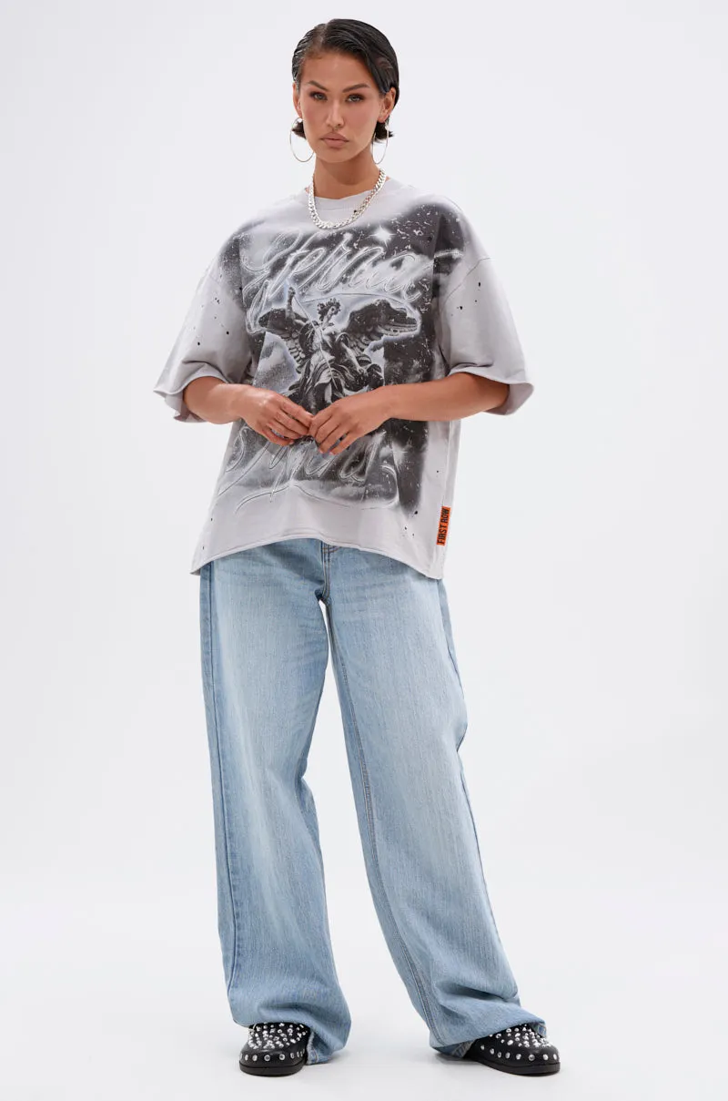 BOUNCE BACK OVERSIZED TEE sold by AKIRA product image thumbnail 5