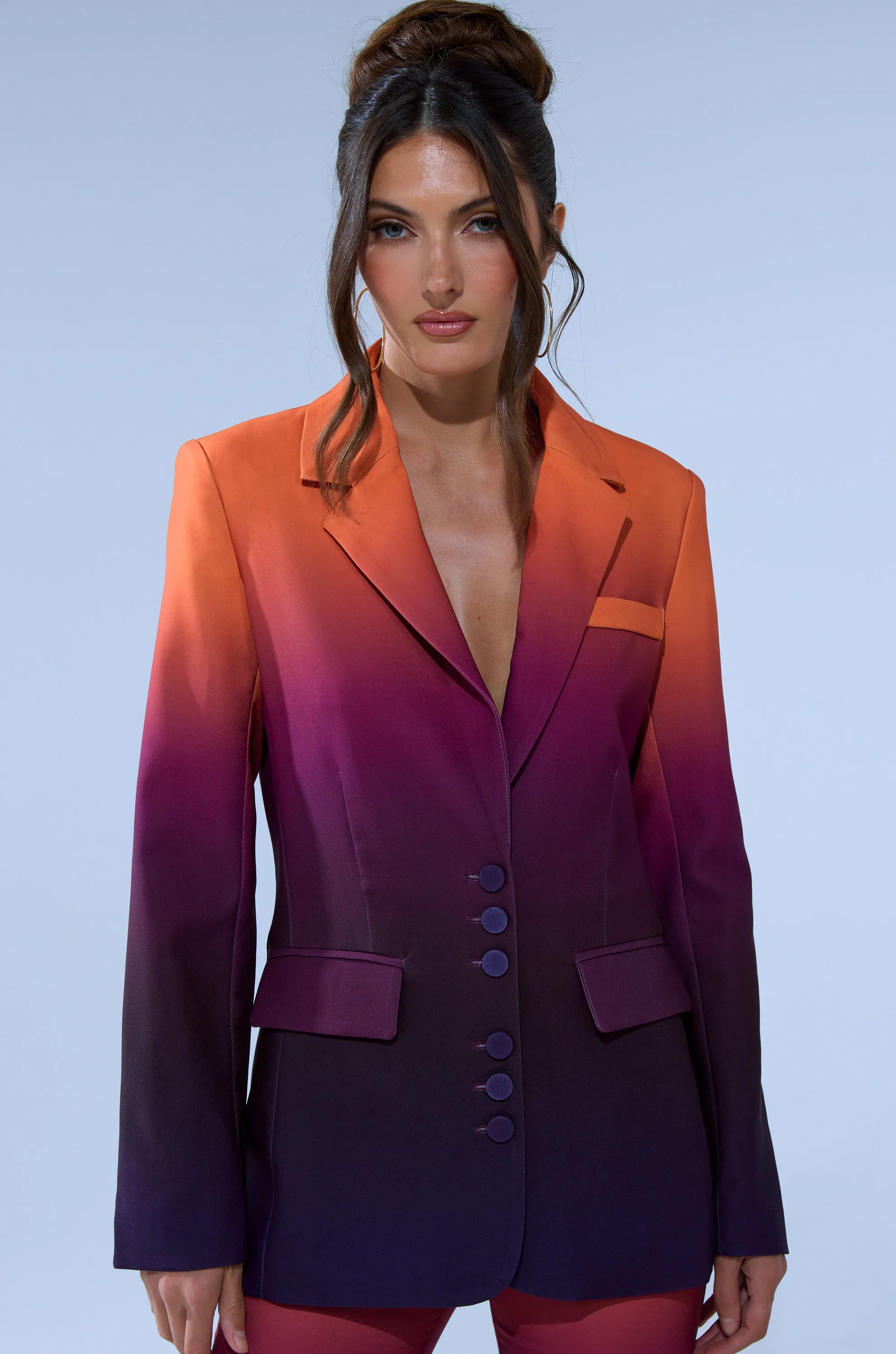 RISE AND SHINE OMBRE BLAZER sold by AKIRA product image thumbnail 2