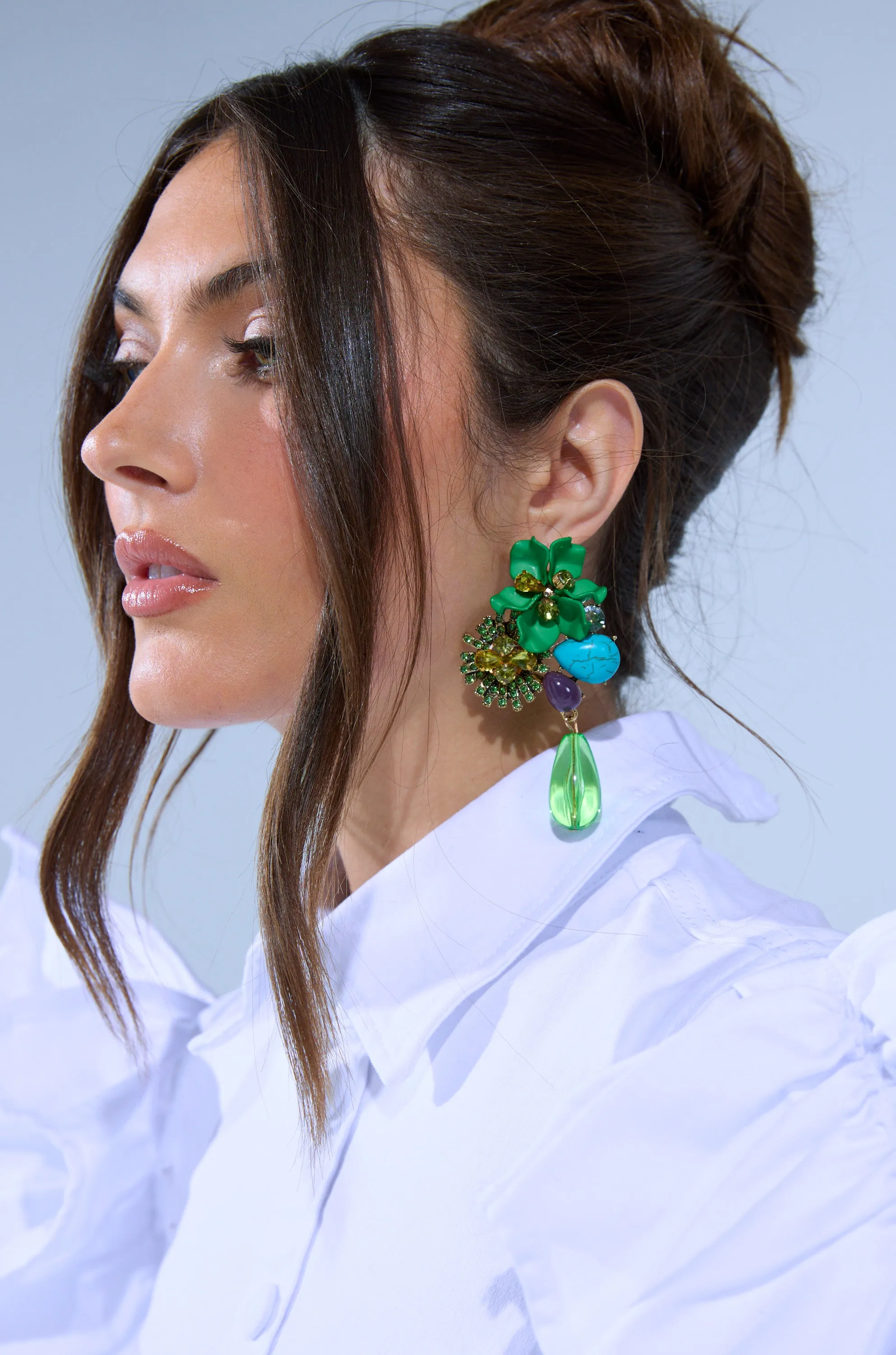 GREEN GLORY EARRING sold by AKIRA product image thumbnail 2