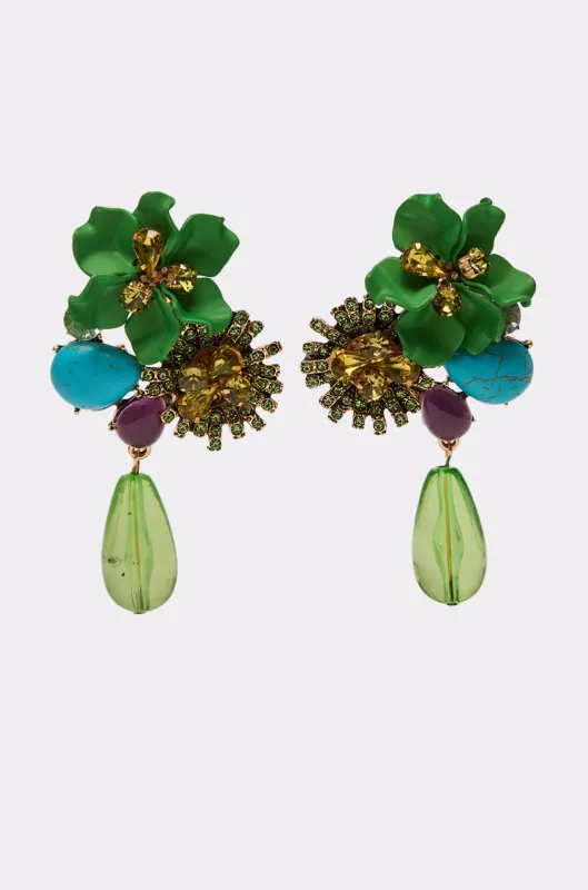 GREEN GLORY EARRING sold by AKIRA