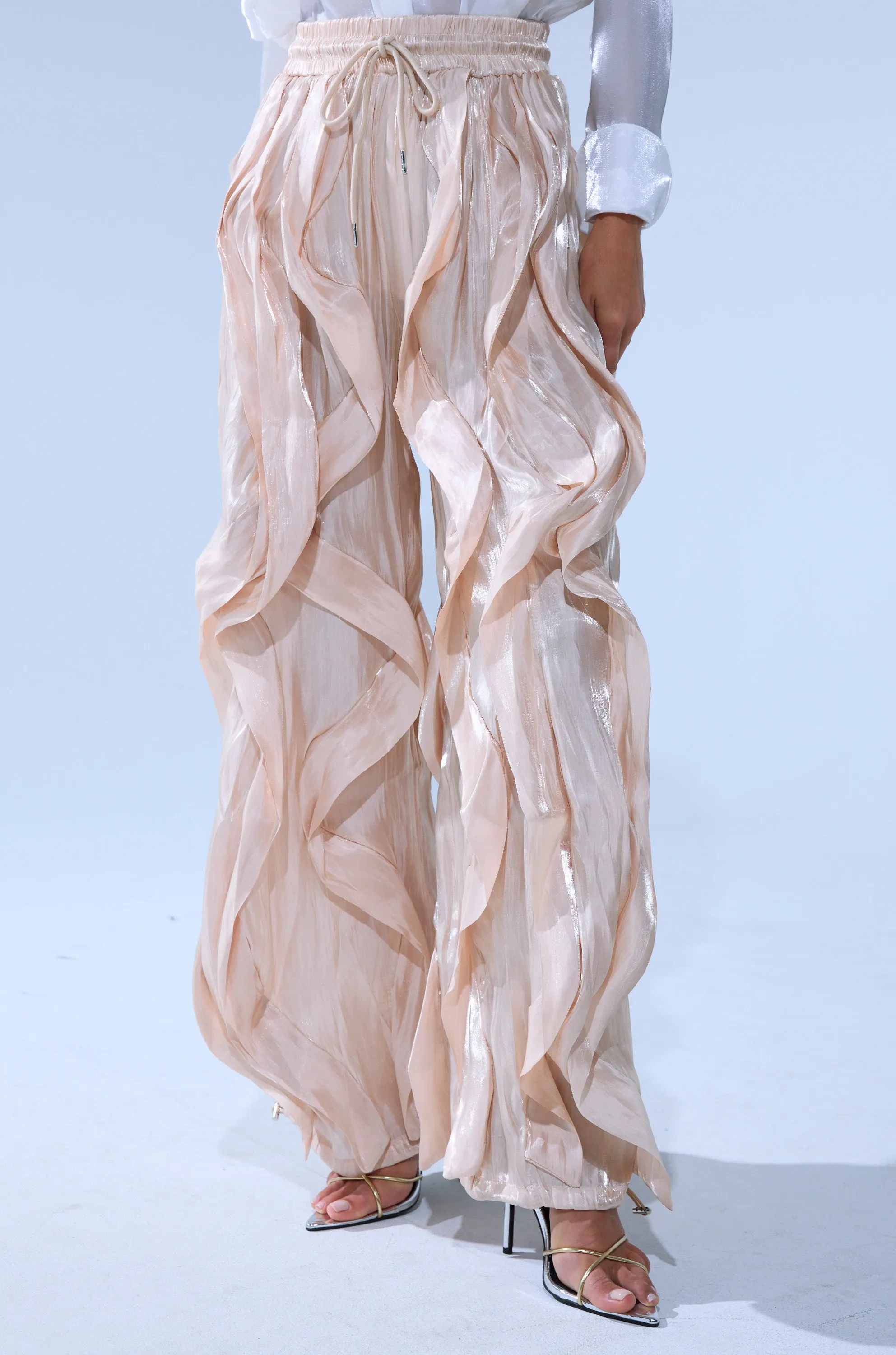 COOLEST ON THE BLOCK SATIN JOGGER sold by AKIRA product image thumbnail 2