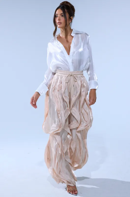 COOLEST ON THE BLOCK SATIN JOGGER sold by AKIRA