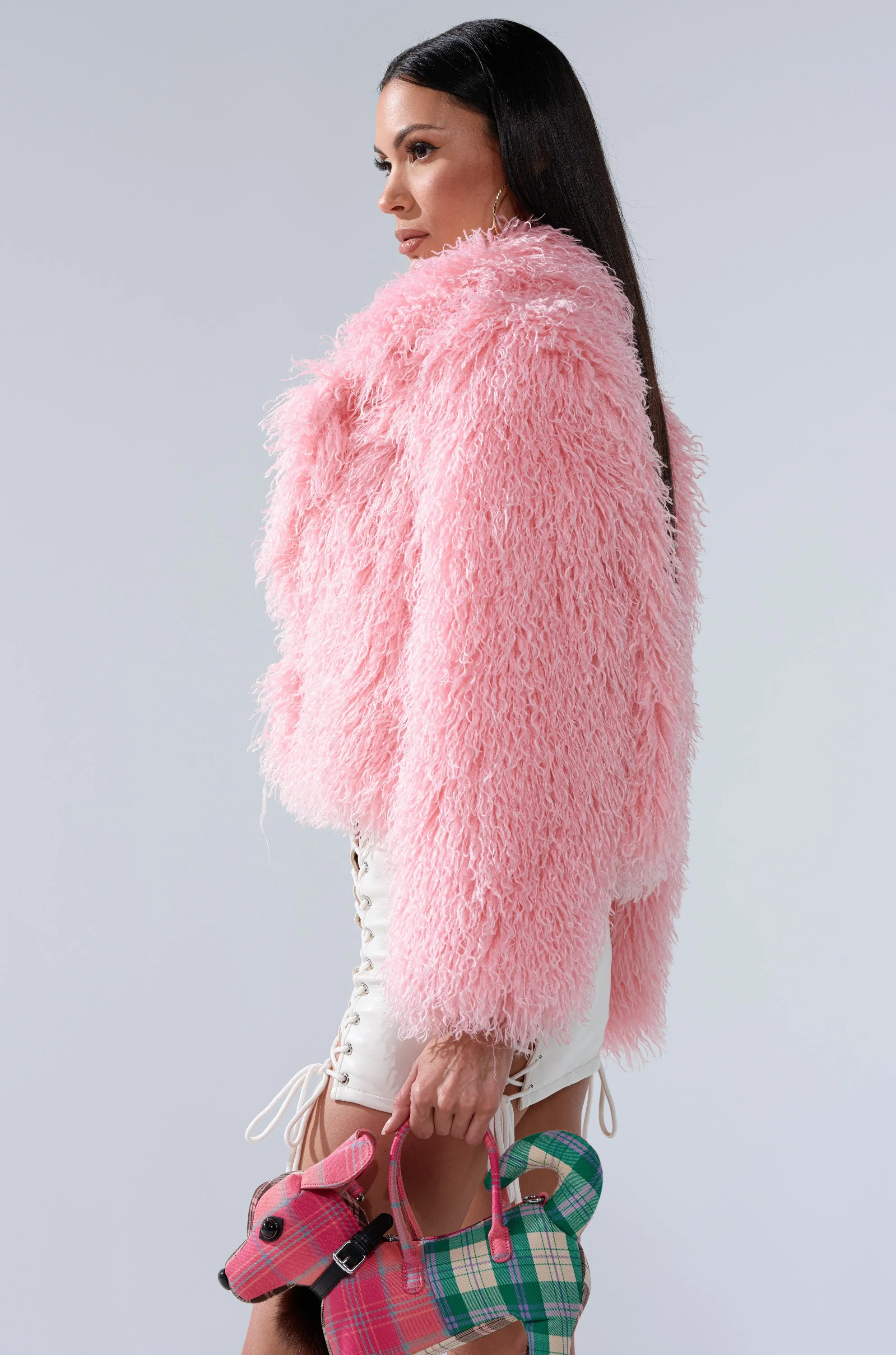 DIVINE FEMININE FAUX FUR COAT sold by AKIRA product image thumbnail 4
