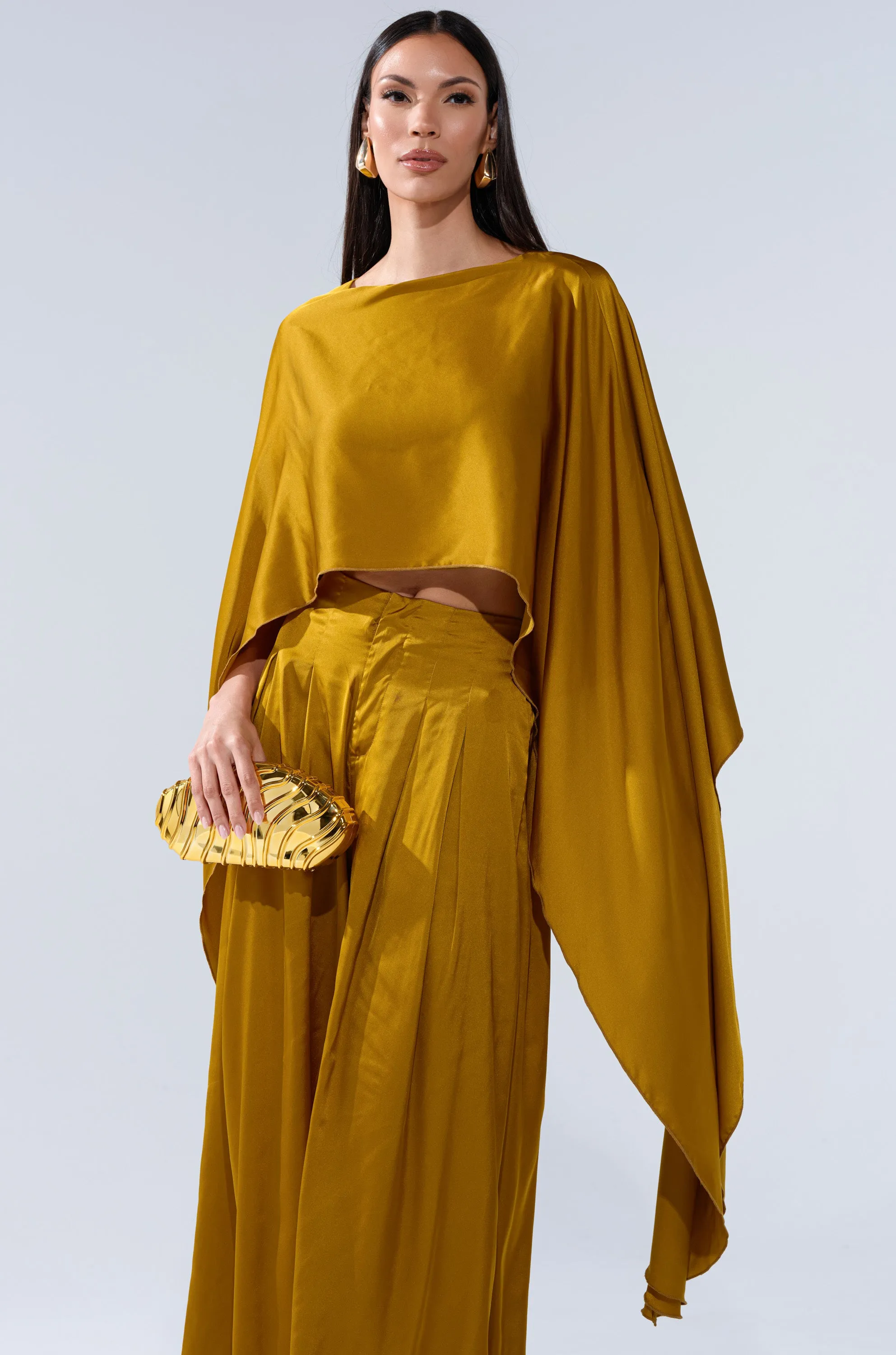 COCKTAIL HOUR BLOUSE IN MUSTARD sold by AKIRA product image thumbnail 3