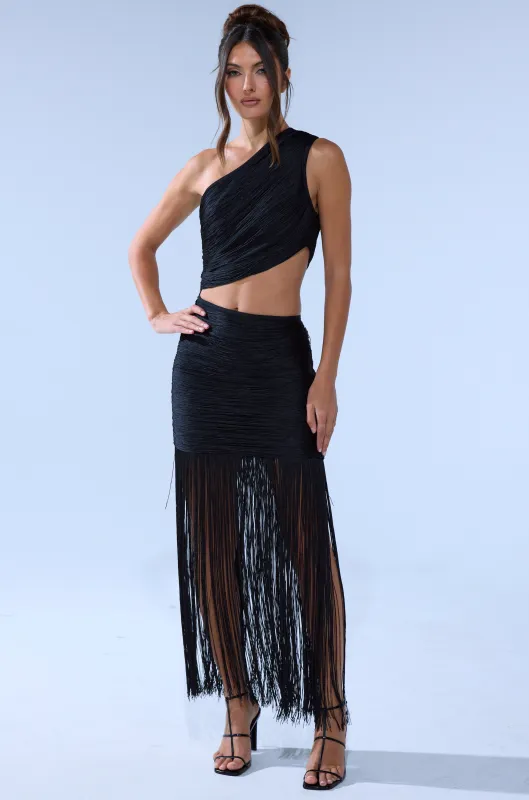 FALLON FRINGE MINI / MAXI DRESS sold by AKIRA