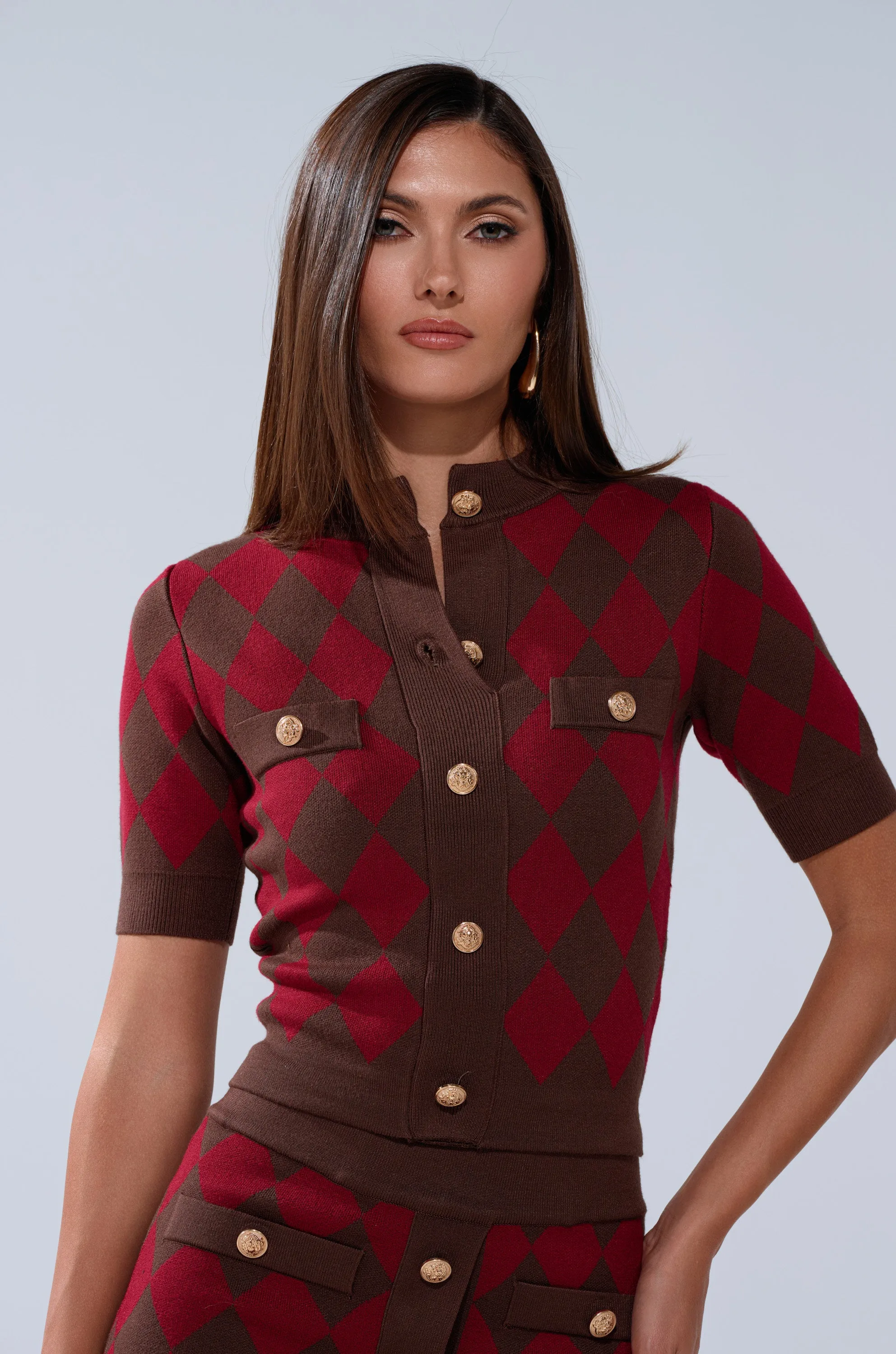 THE BEST PART OF THIS ABSTRACT CARDIGAN sold by AKIRA