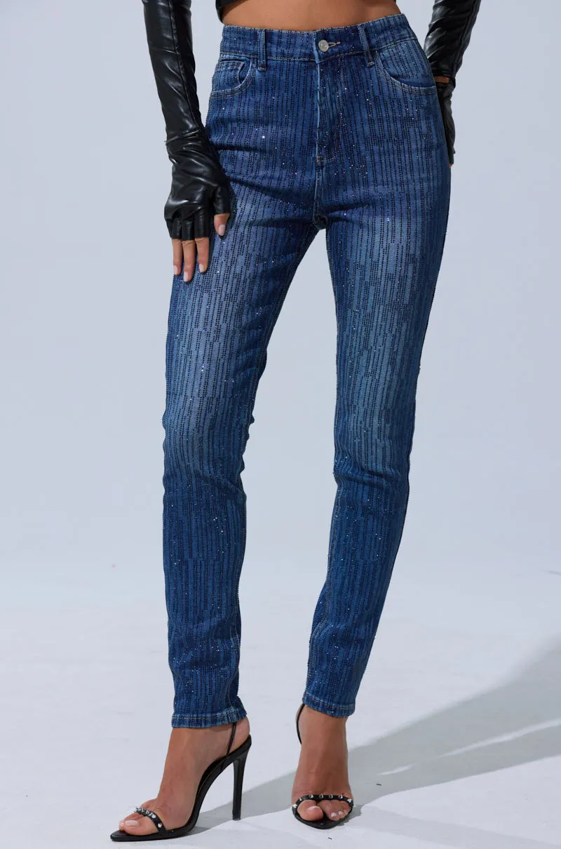 SHINING STAR RHINESTONE WIDE LEG PANT sold by AKIRA product image thumbnail 3