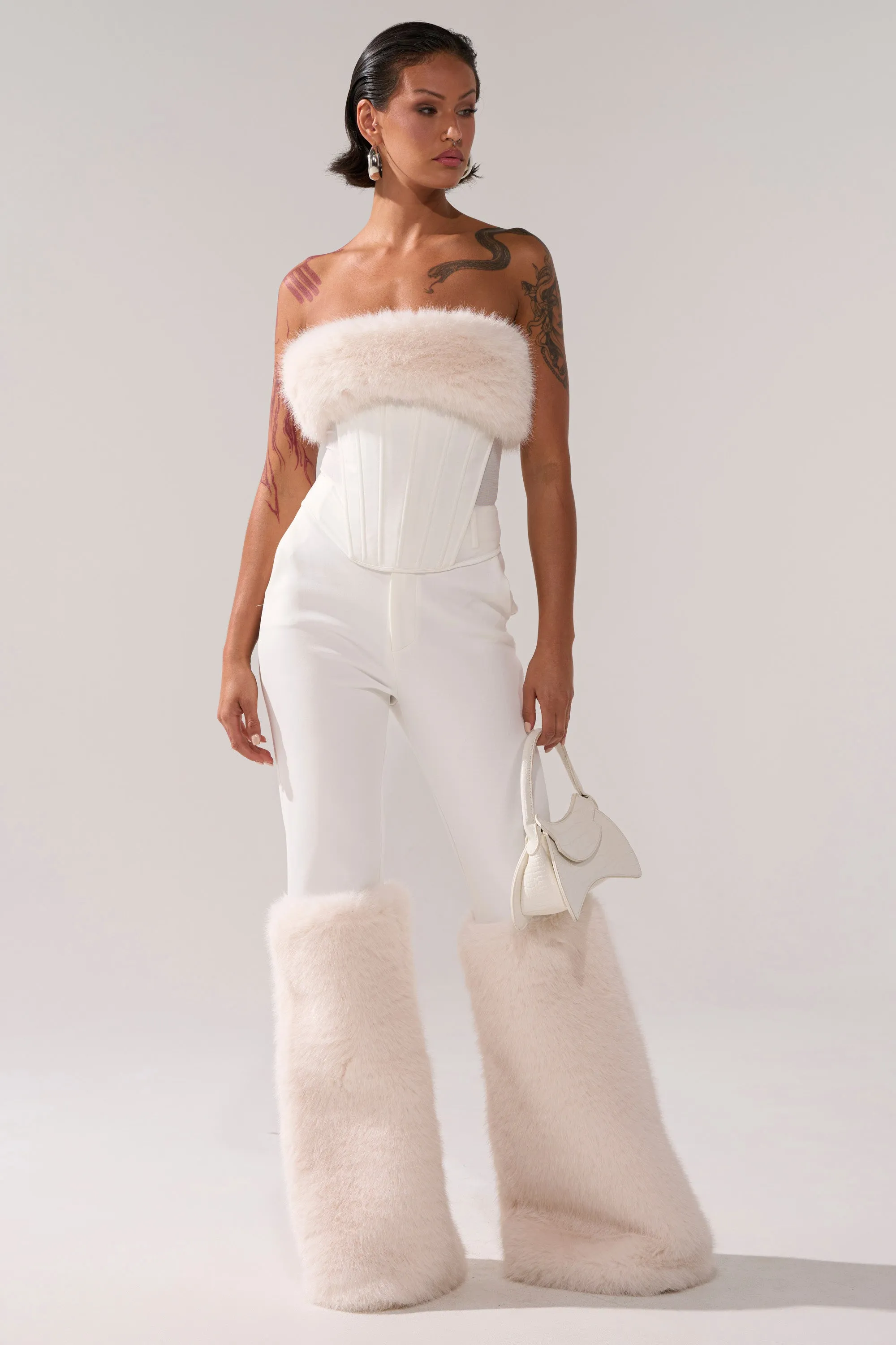 SNOW BUNNY CORSET WITH FUR sold by AKIRA product image thumbnail 5