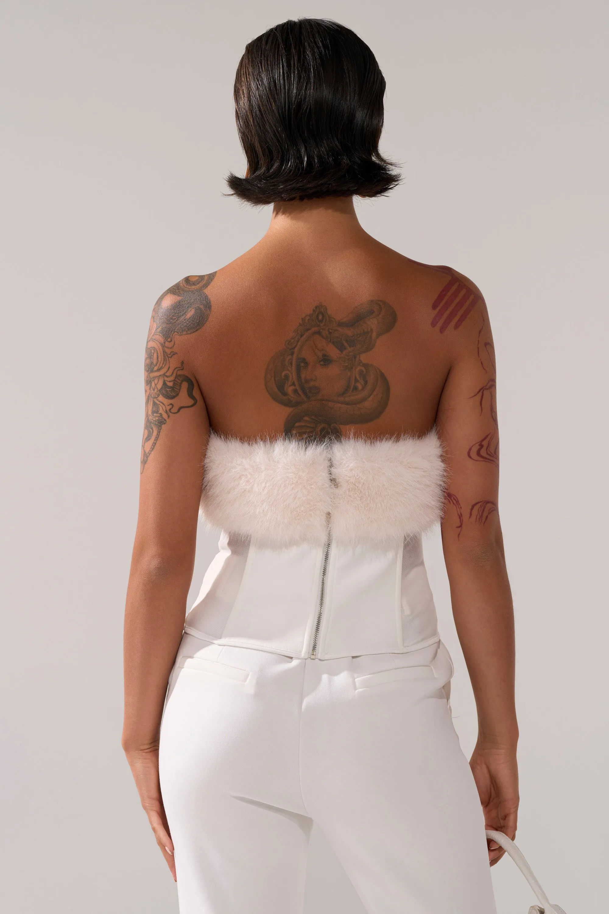 SNOW BUNNY CORSET WITH FUR sold by AKIRA product image thumbnail 4