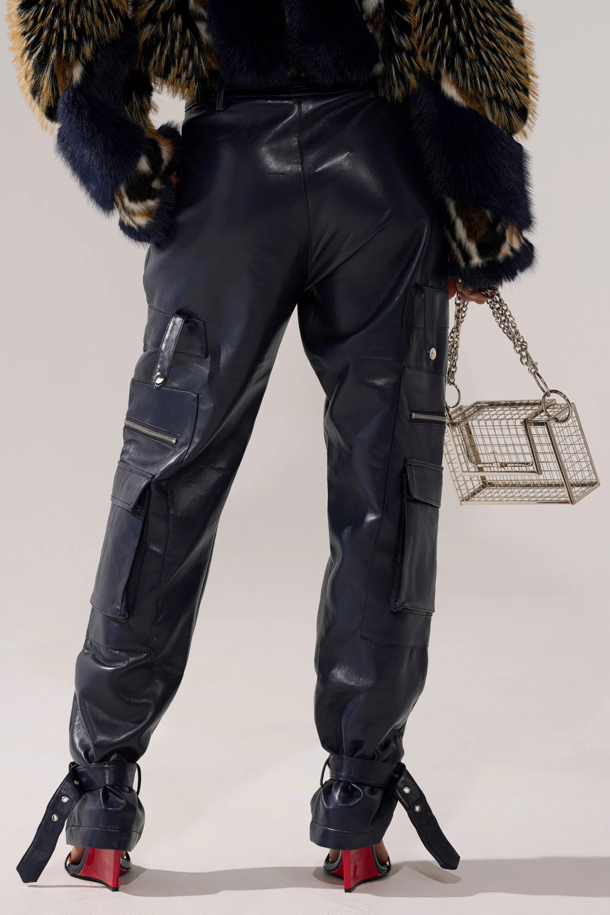 BUTTER LUXE PANTS IN NAVY sold by AKIRA product image thumbnail 4