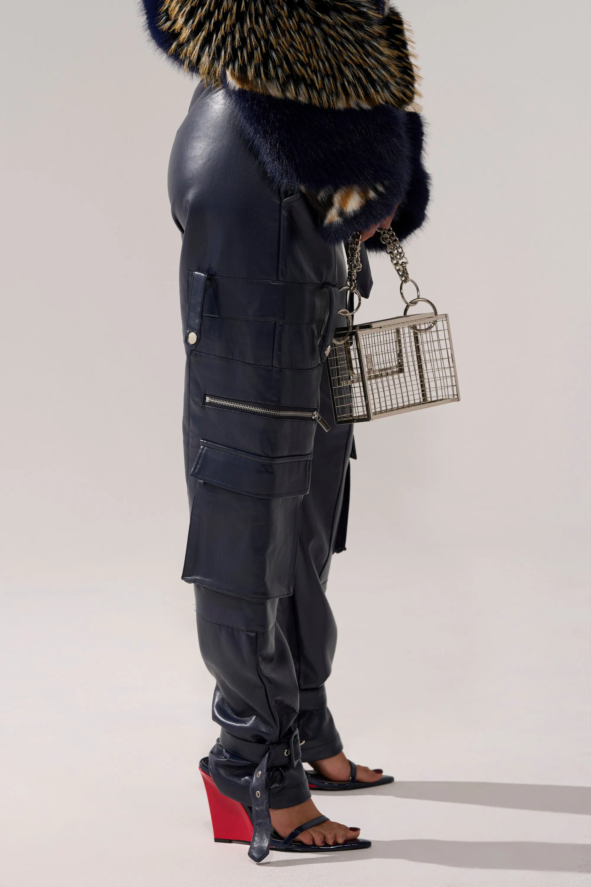 BUTTER LUXE PANTS IN NAVY sold by AKIRA product image thumbnail 3