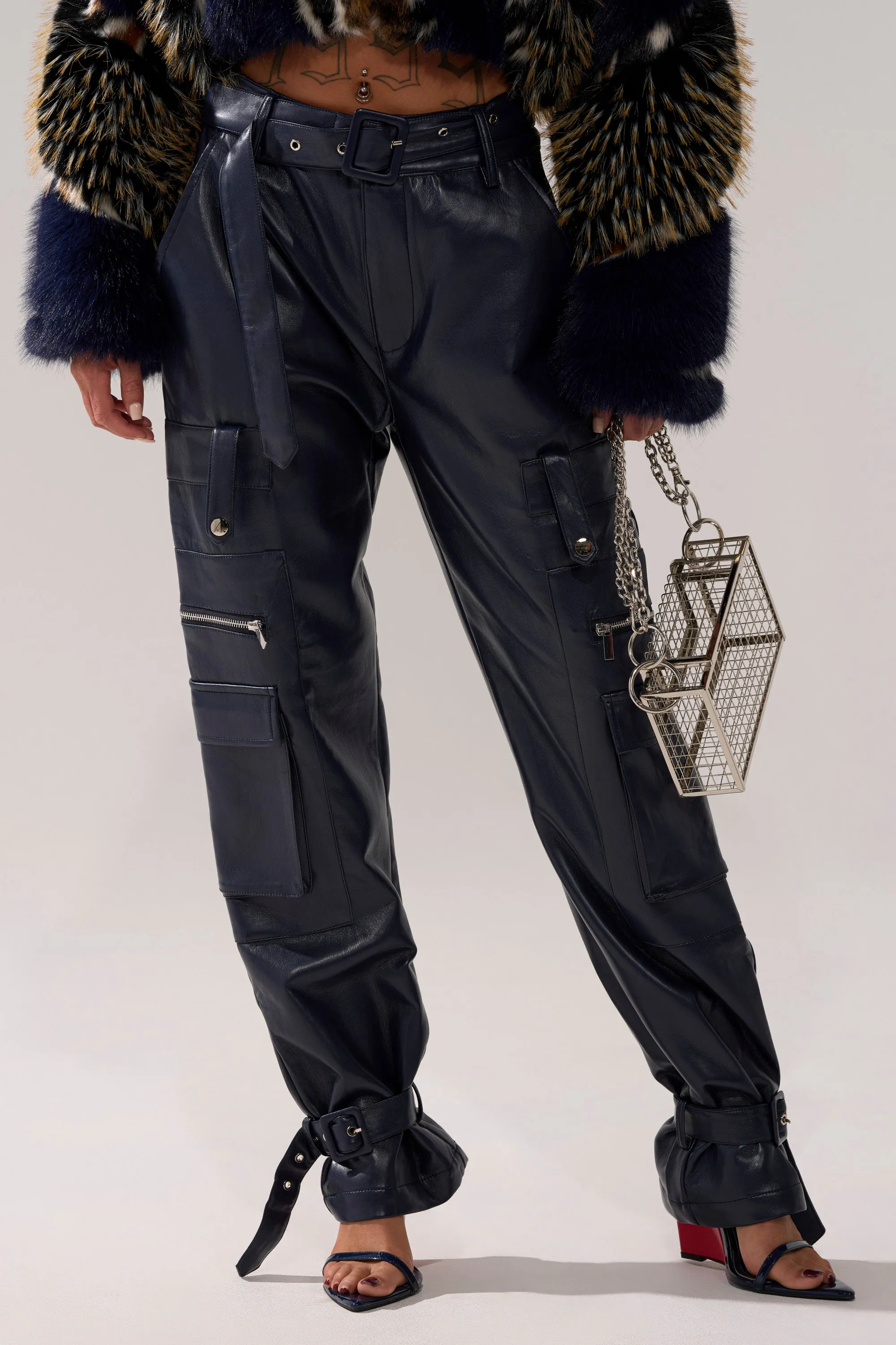 BUTTER LUXE PANTS IN NAVY sold by AKIRA product image thumbnail 2