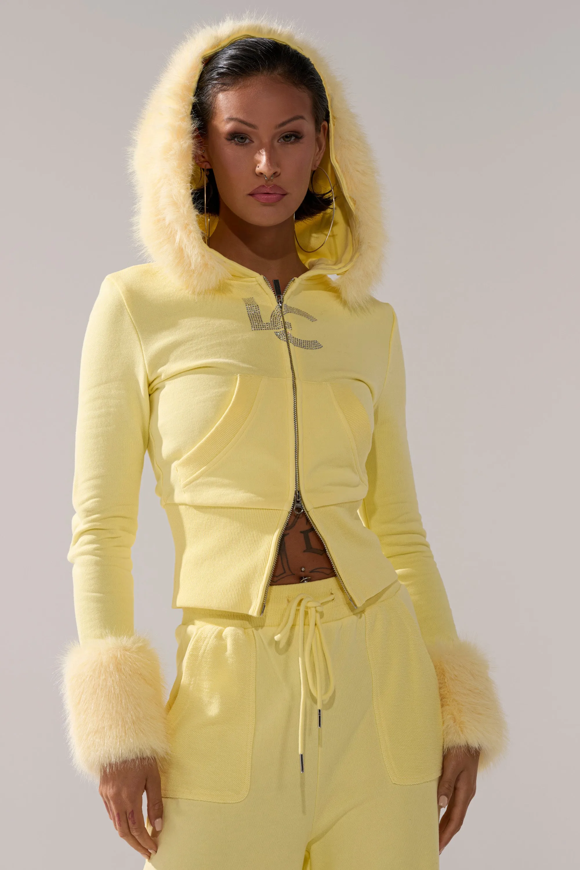 BUTTERFINGER ZIP UP SWEATSHIRT sold by AKIRA