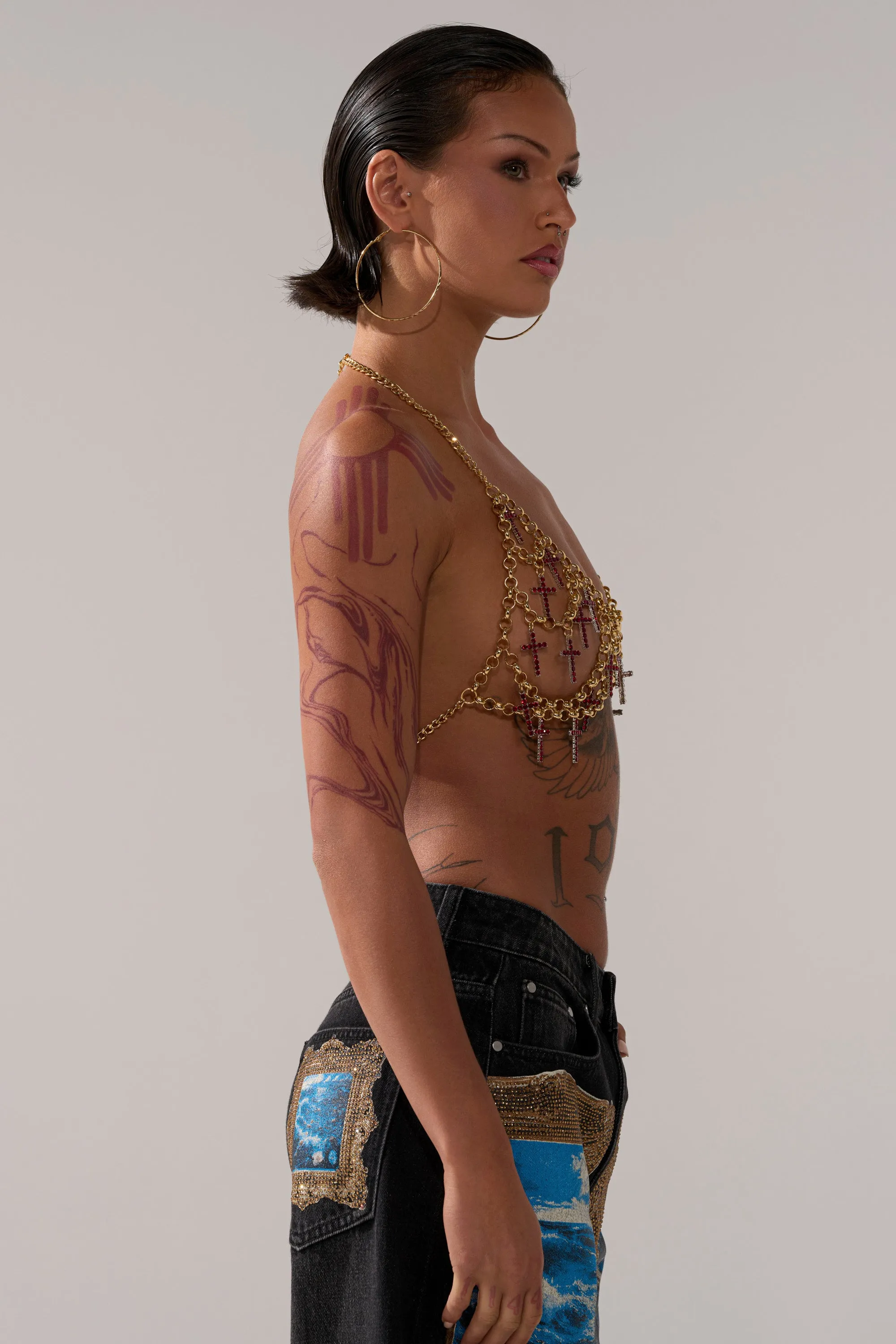 HOLY CROSS BODY CHAIN sold by AKIRA product image thumbnail 3