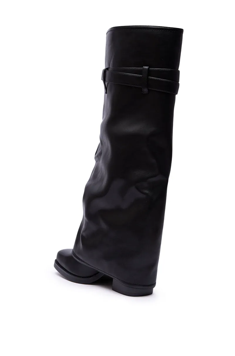 AZALEA WANG EIRA CHUNKY BOOTIE WITH SQUARE TOE sold by AKIRA product image thumbnail 5