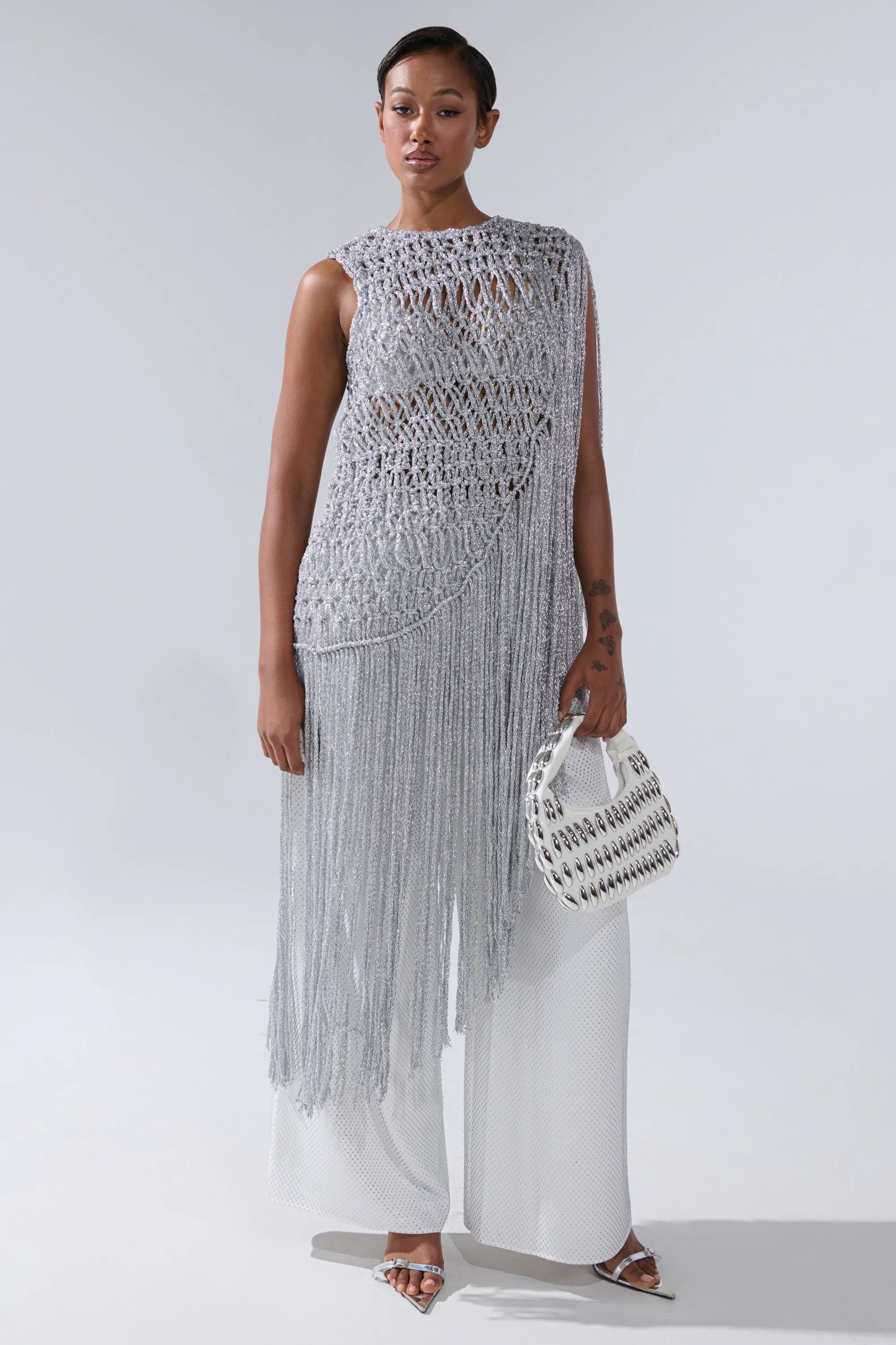 UNDRESS FRINGE BLOUSE sold by AKIRA product image thumbnail 3