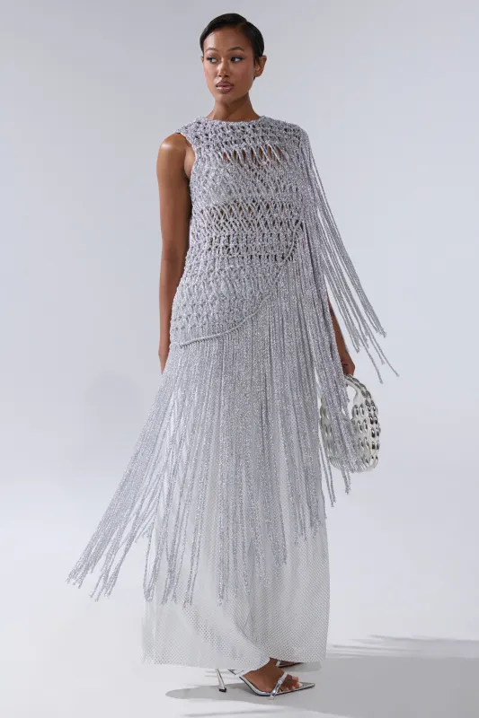 UNDRESS FRINGE BLOUSE sold by AKIRA