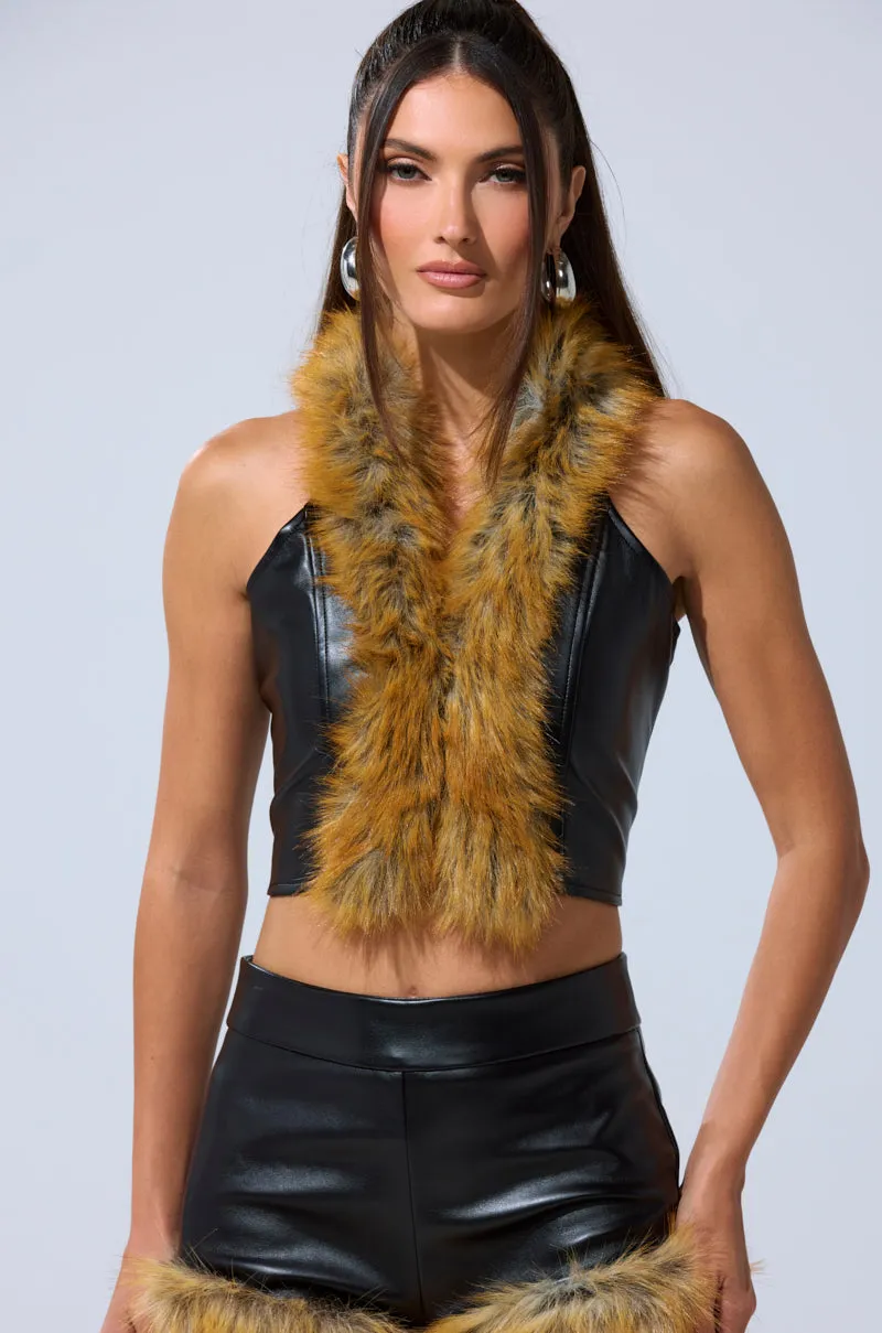 DONT TOUCH FUR BRALETTE sold by AKIRA product image thumbnail 3