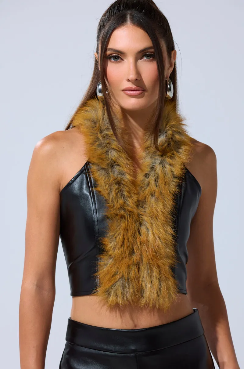 DONT TOUCH FUR BRALETTE sold by AKIRA product image thumbnail 2