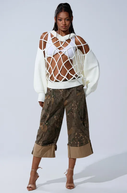 DOWN AND DIRTY CAMO BERMUDA SHORT sold by AKIRA