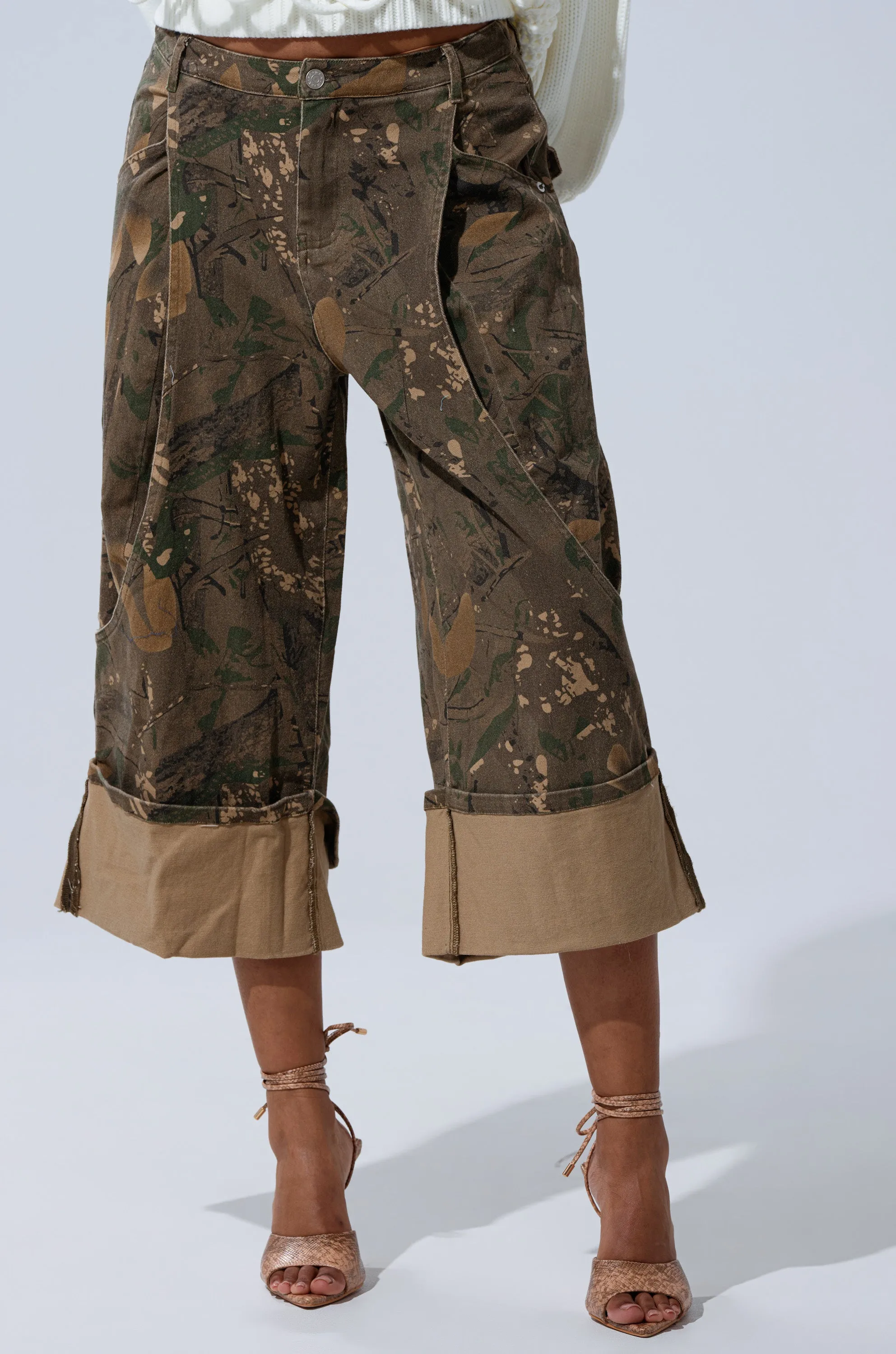 DOWN AND DIRTY CAMO BERMUDA SHORT sold by AKIRA product image thumbnail 2