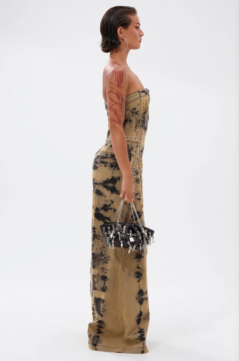 INTERNET FAMOUS PAINTED DENIM JUMPSUIT sold by AKIRA product image thumbnail 4