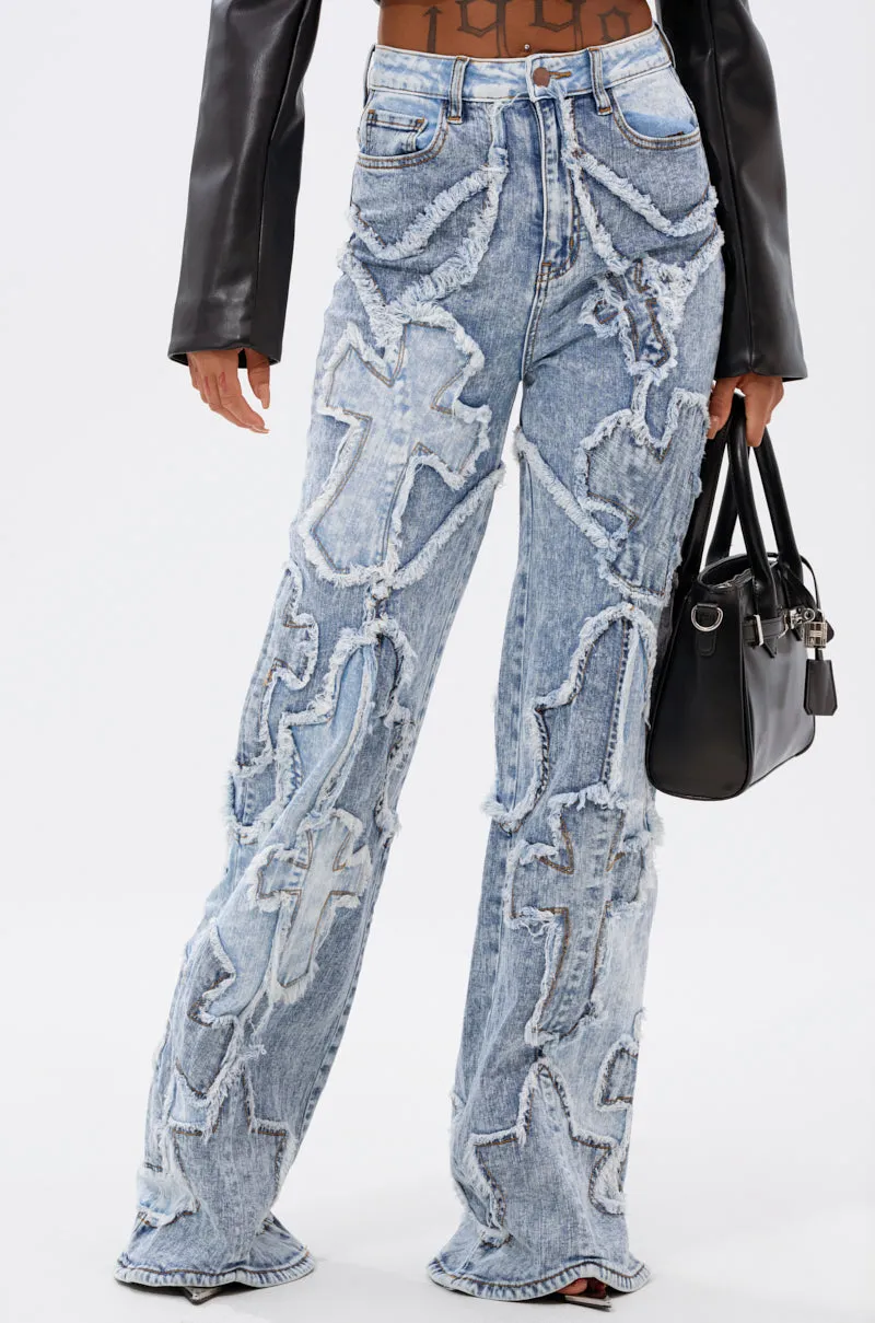 CROSSED OUT DENIM DISTRESSED PANT sold by AKIRA product image thumbnail 2