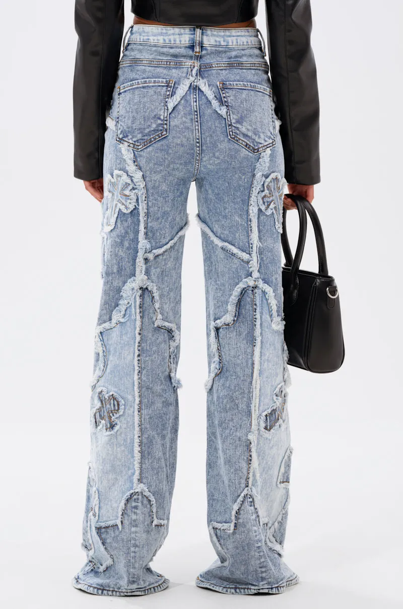 CROSSED OUT DENIM DISTRESSED PANT sold by AKIRA product image thumbnail 4