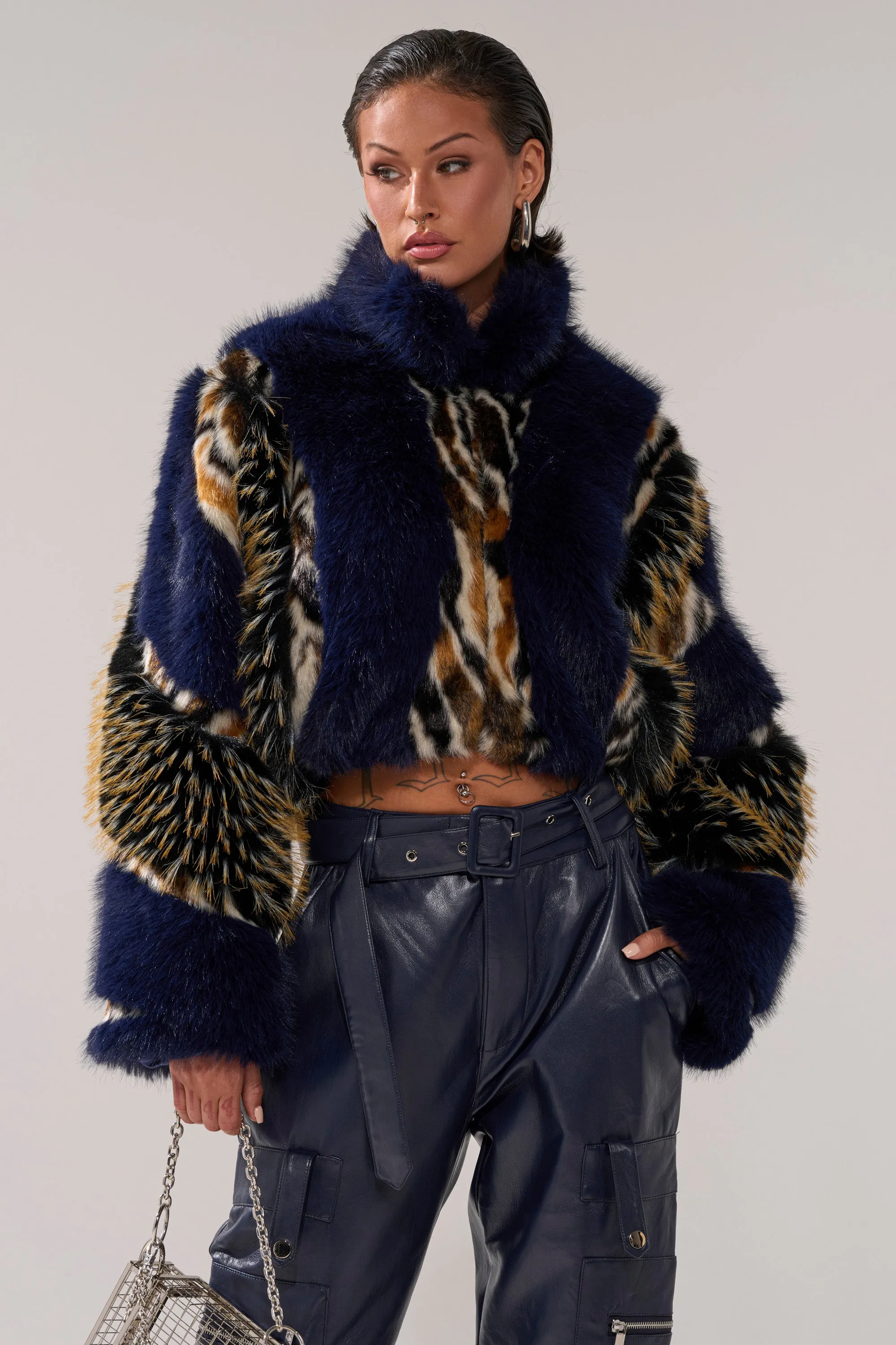 CYCLONE PATCHWORK FAUX FUR sold by AKIRA product image thumbnail 4