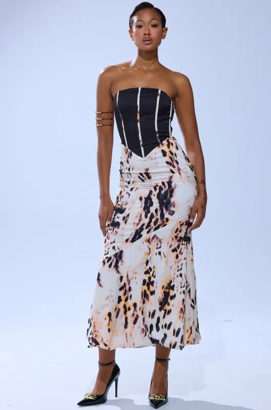 THE REAL DEAL PRINTED MAXI DRESS sold by AKIRA