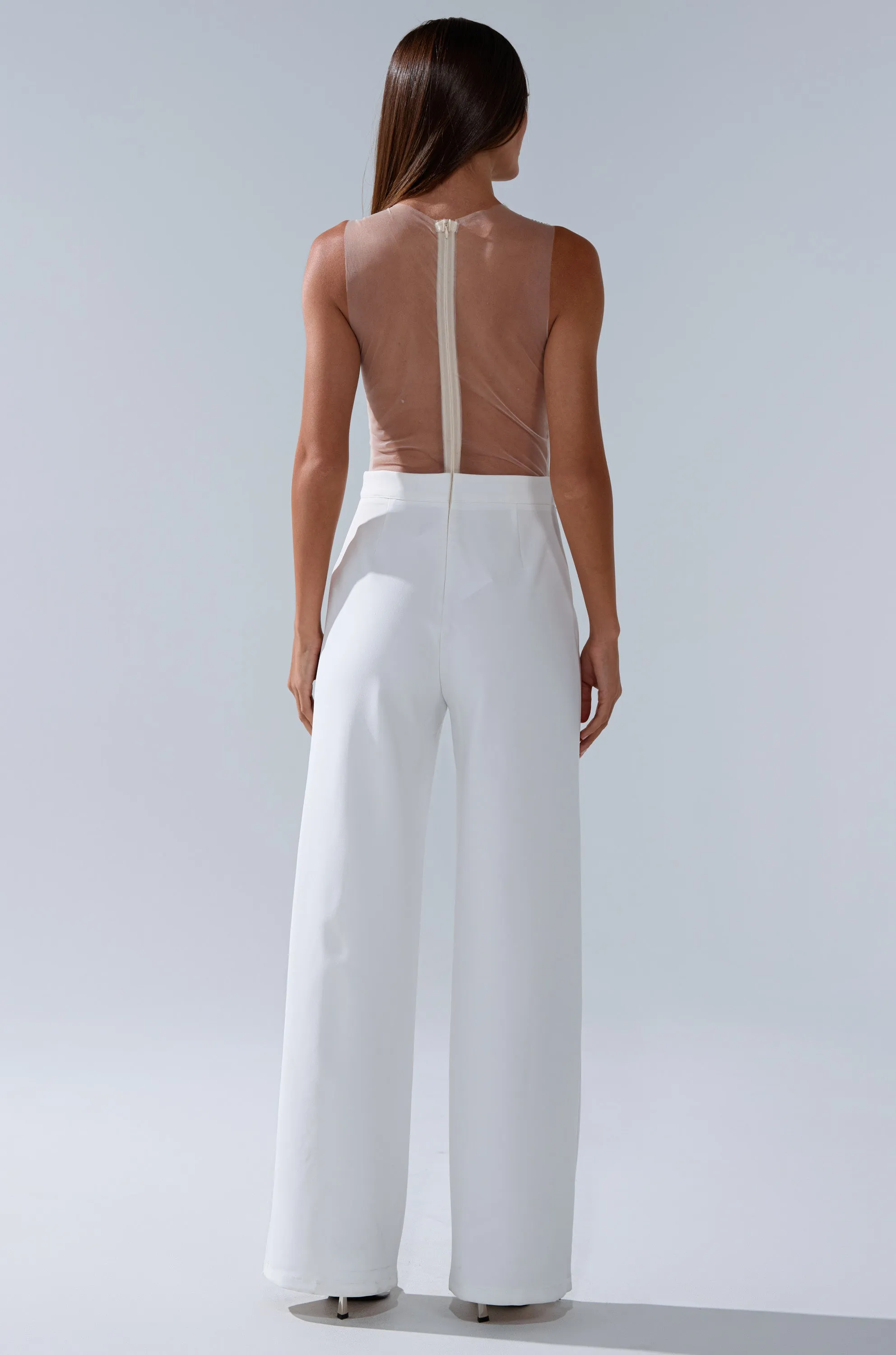 CECELIA RHINESTONE MESH JUMPSUIT sold by AKIRA product image thumbnail 5