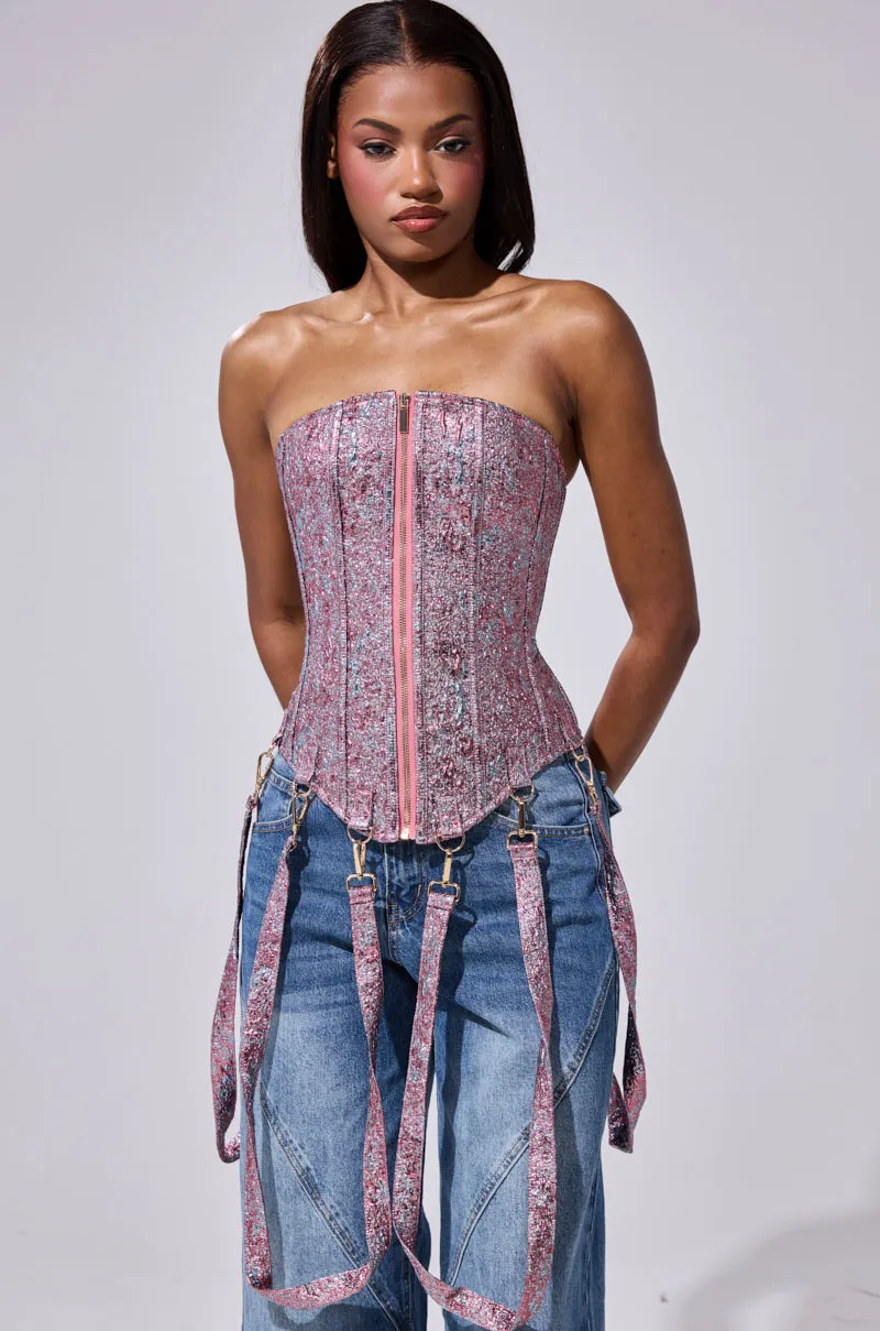 NO COMPETITION BROCADE CORSET sold by AKIRA product image thumbnail 3