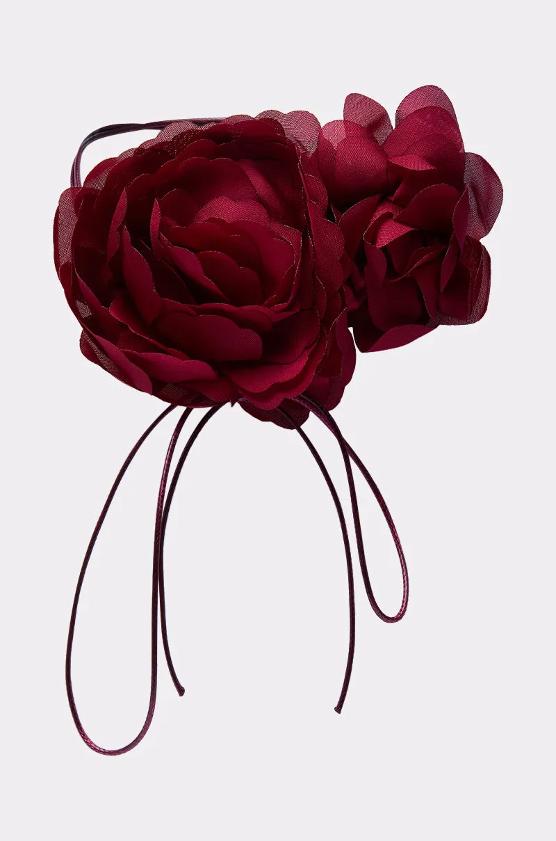 ROSEY FLORAL CHOKER NECKLACE sold by AKIRA product image thumbnail 2