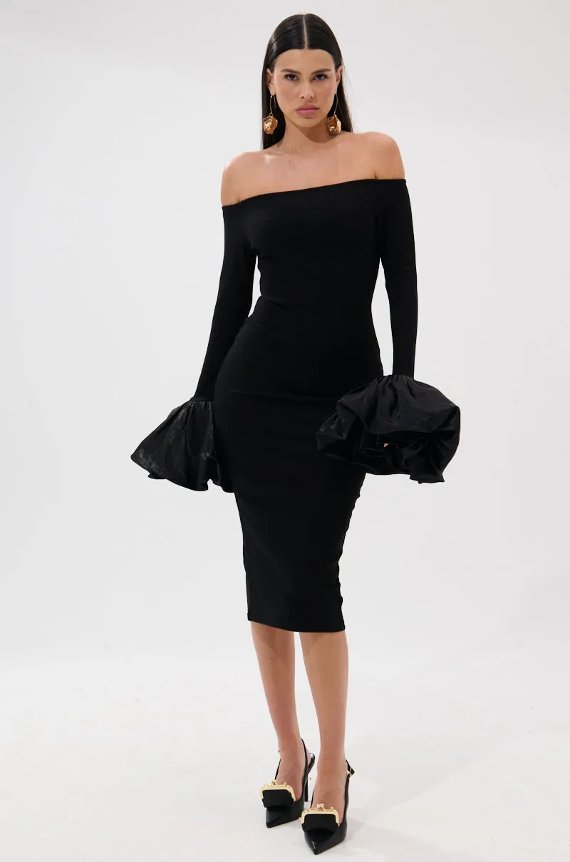 CLASS WITH A LITTLE BIT OF SASS MIDI DRESS sold by AKIRA product image thumbnail 4