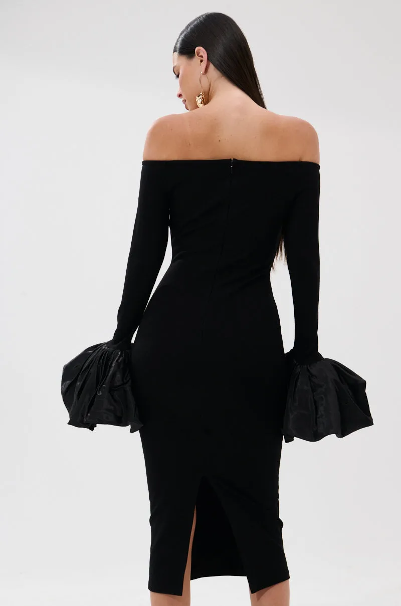 CLASS WITH A LITTLE BIT OF SASS MIDI DRESS sold by AKIRA product image thumbnail 3