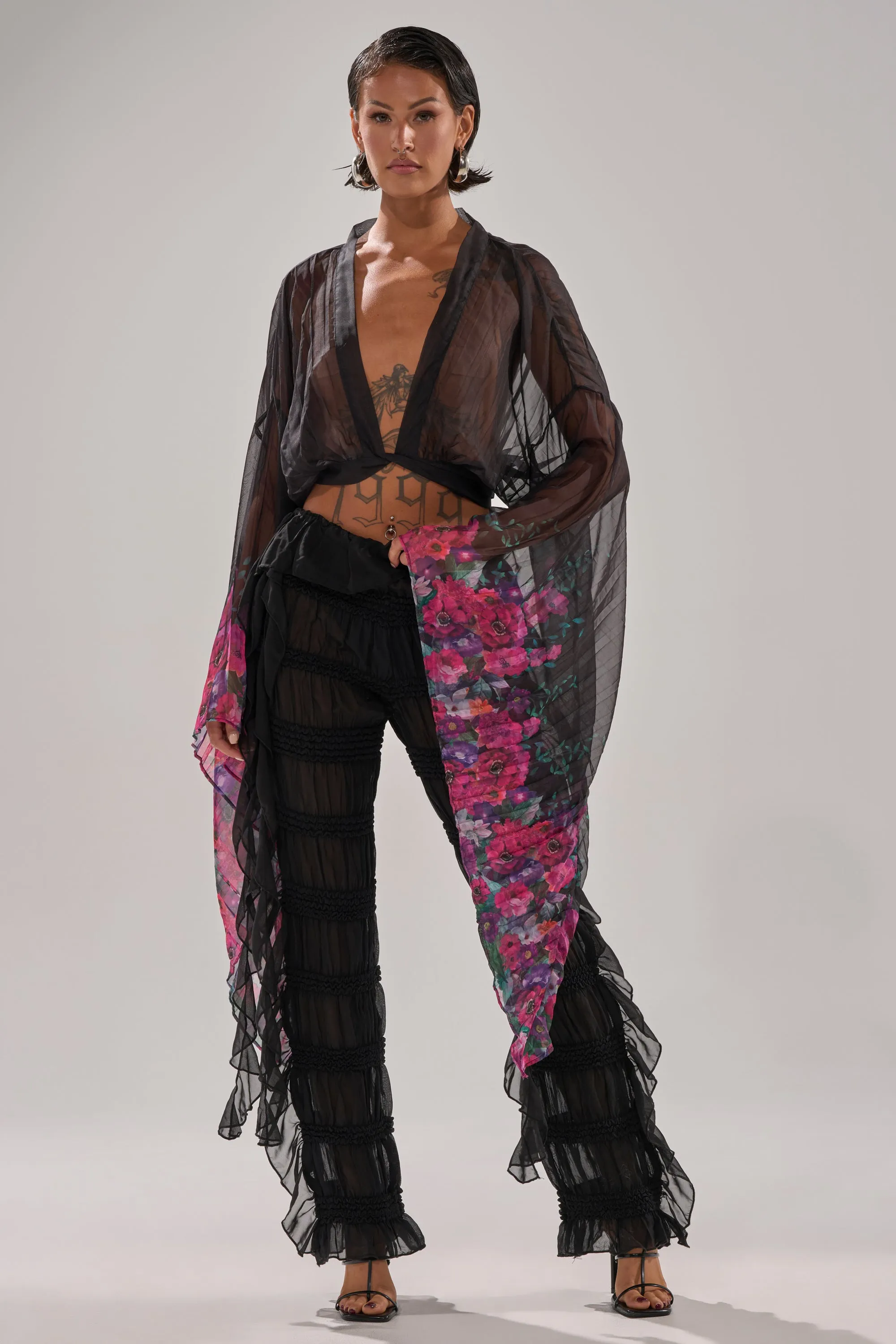 DANCING QUEEN RUFFLE PANT sold by AKIRA product image thumbnail 5