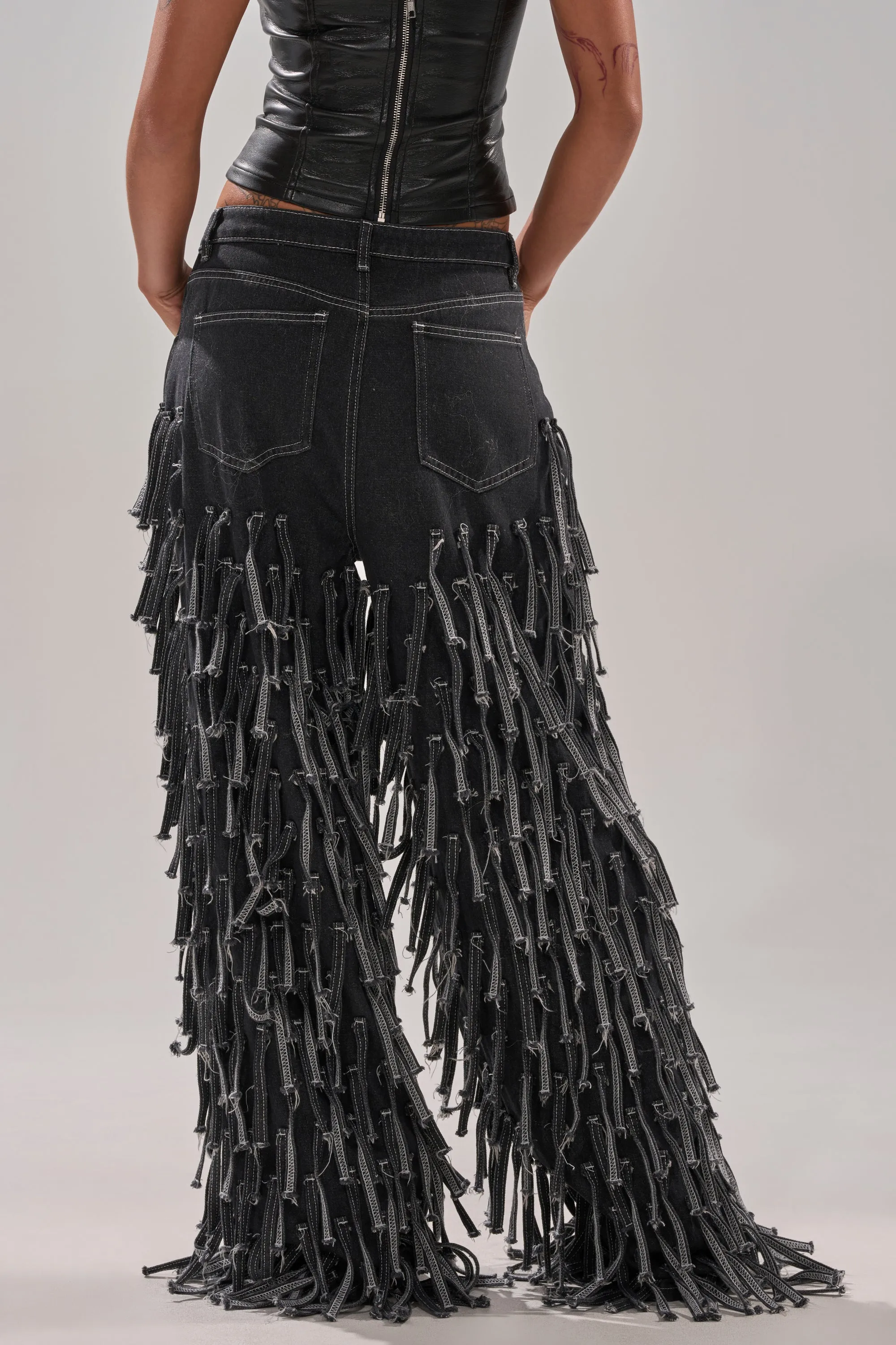 CRAZY FOR YOU FRINGE DENIM sold by AKIRA product image thumbnail 5