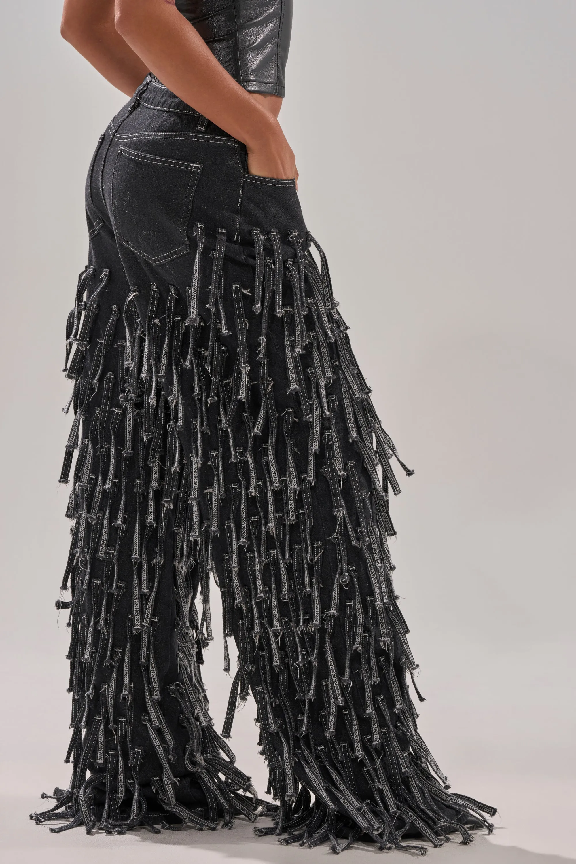 CRAZY FOR YOU FRINGE DENIM sold by AKIRA product image thumbnail 3