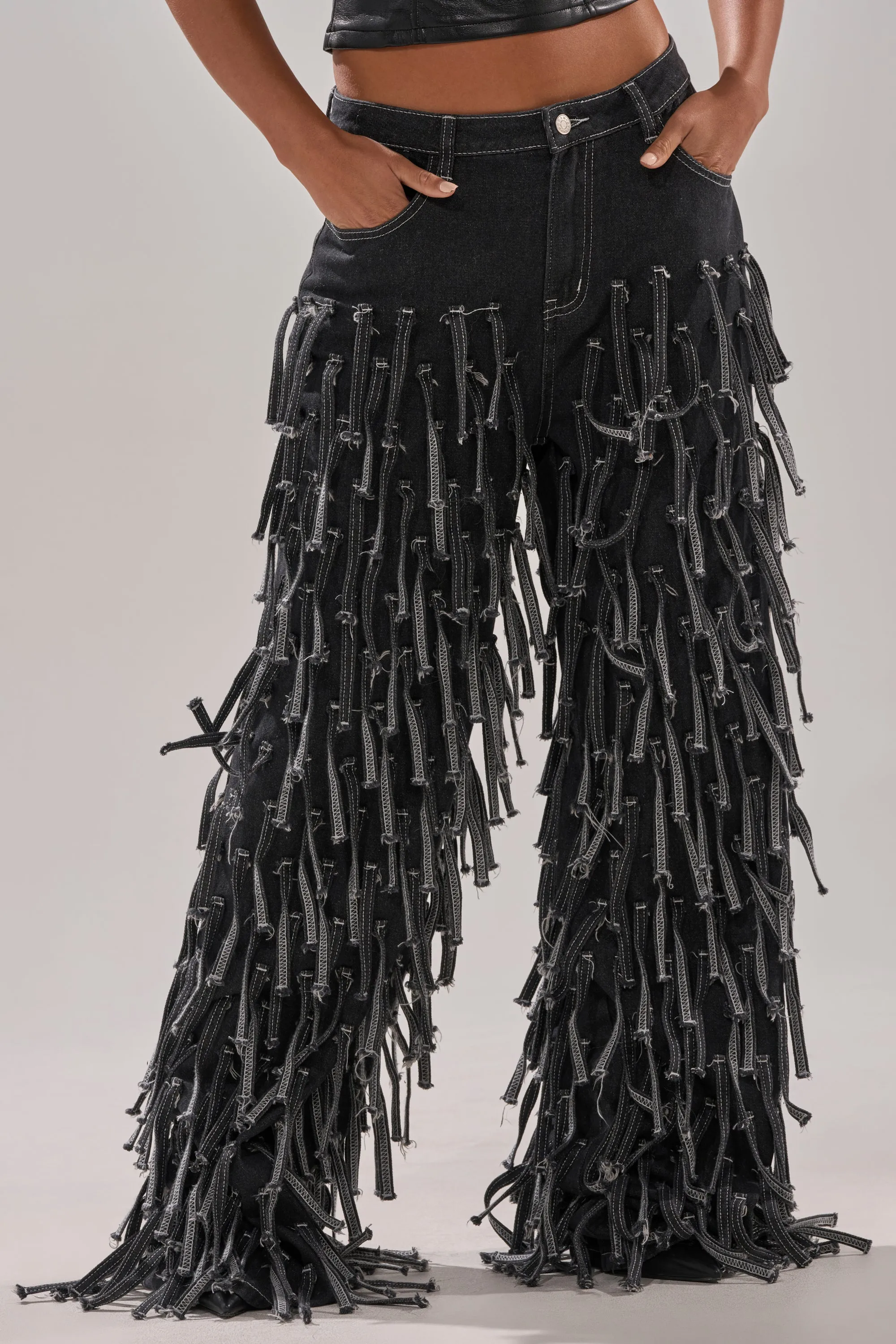 CRAZY FOR YOU FRINGE DENIM sold by AKIRA product image thumbnail 2