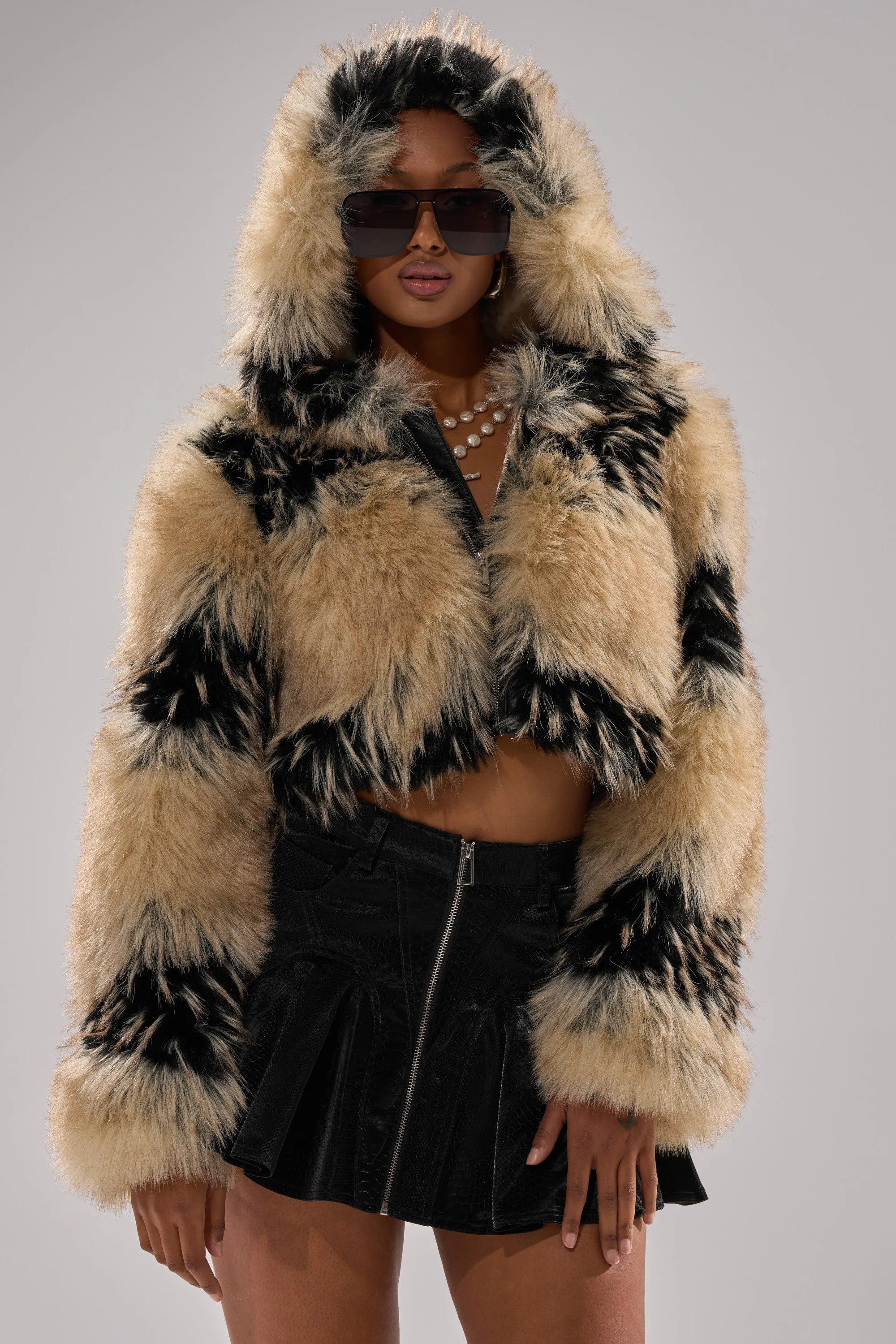 ALEXIA FAUX FUR BOMBER sold by AKIRA product image thumbnail 5